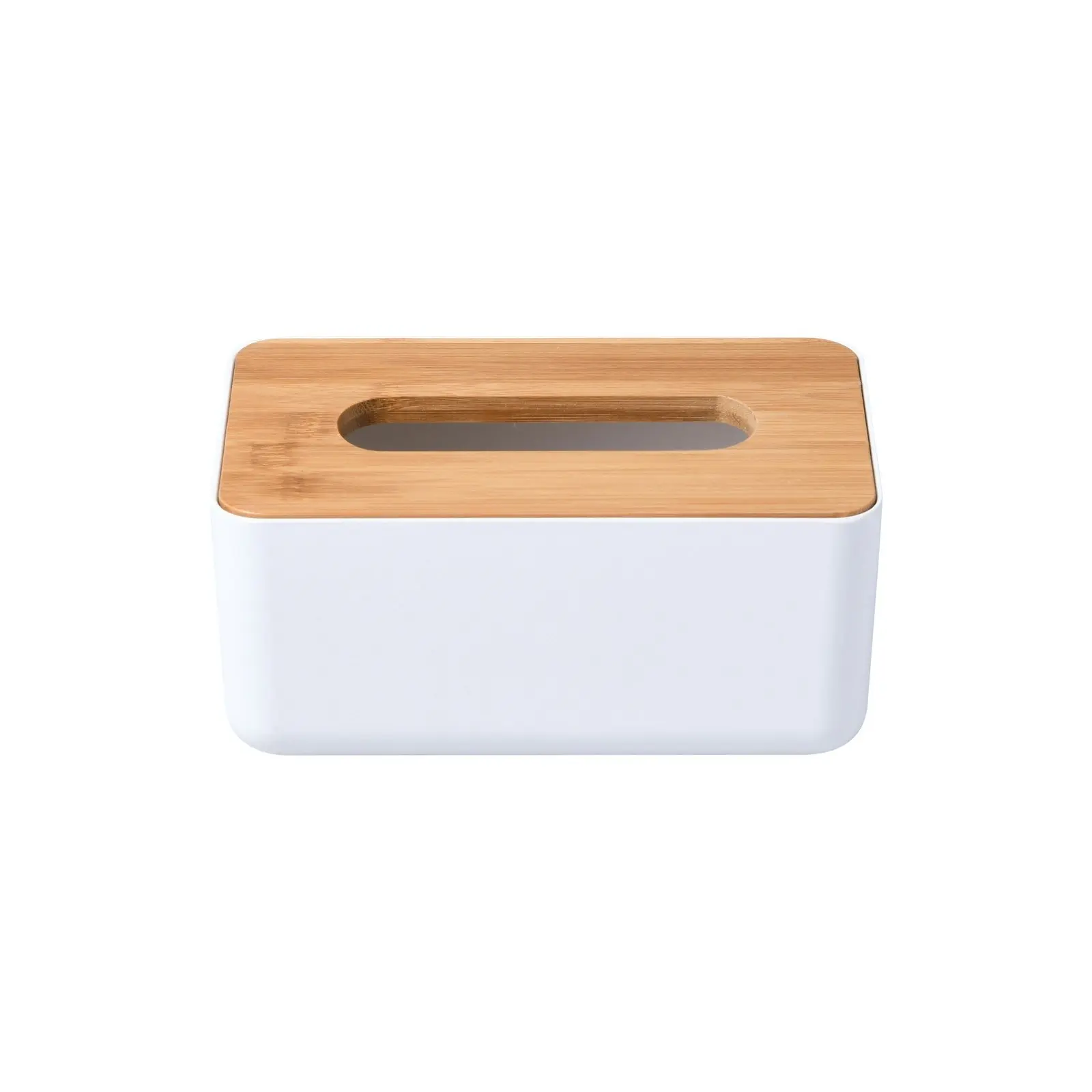 Takara Takae Natural Bamboo Tissue Box Small White