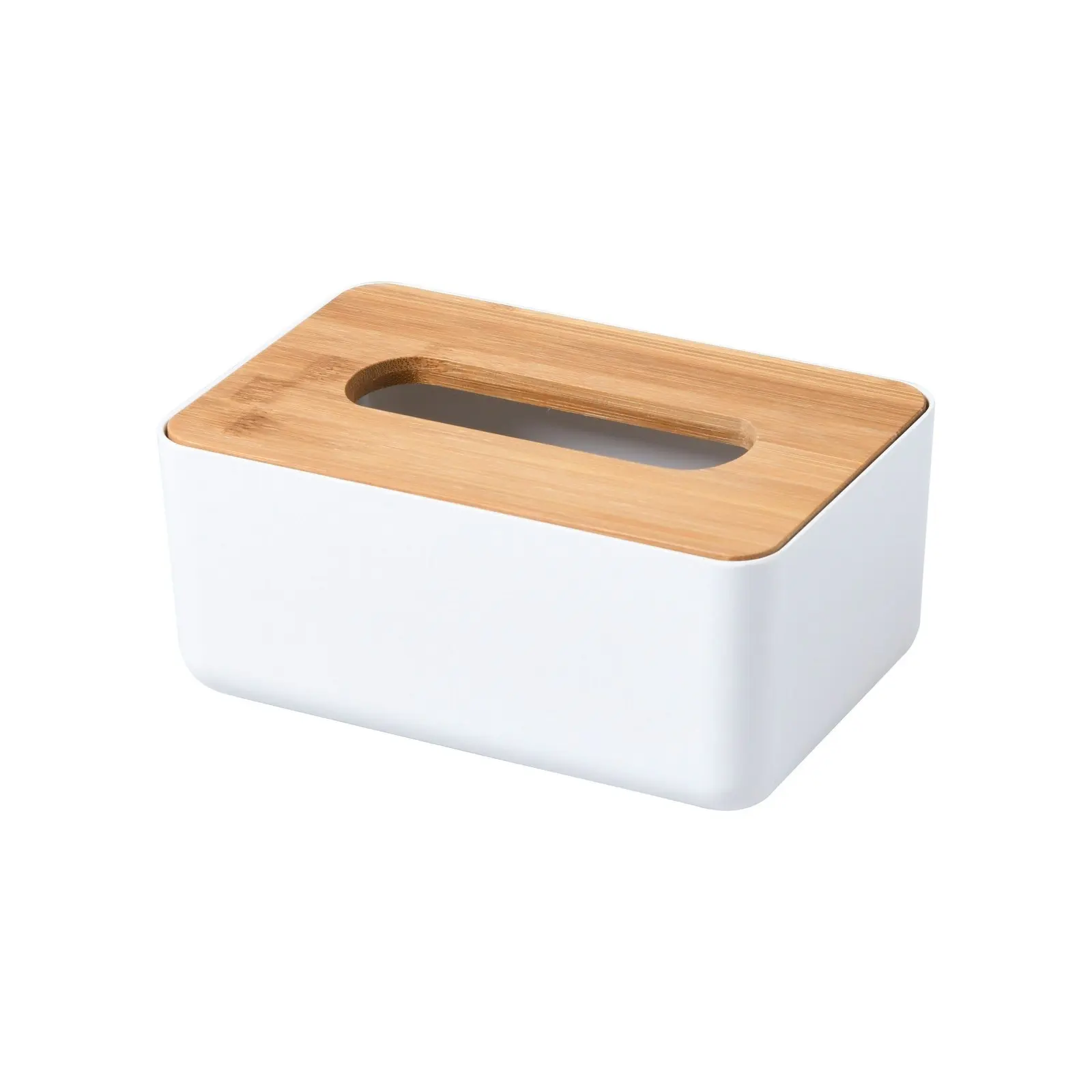 Takara Takae Natural Bamboo Tissue Box Small White