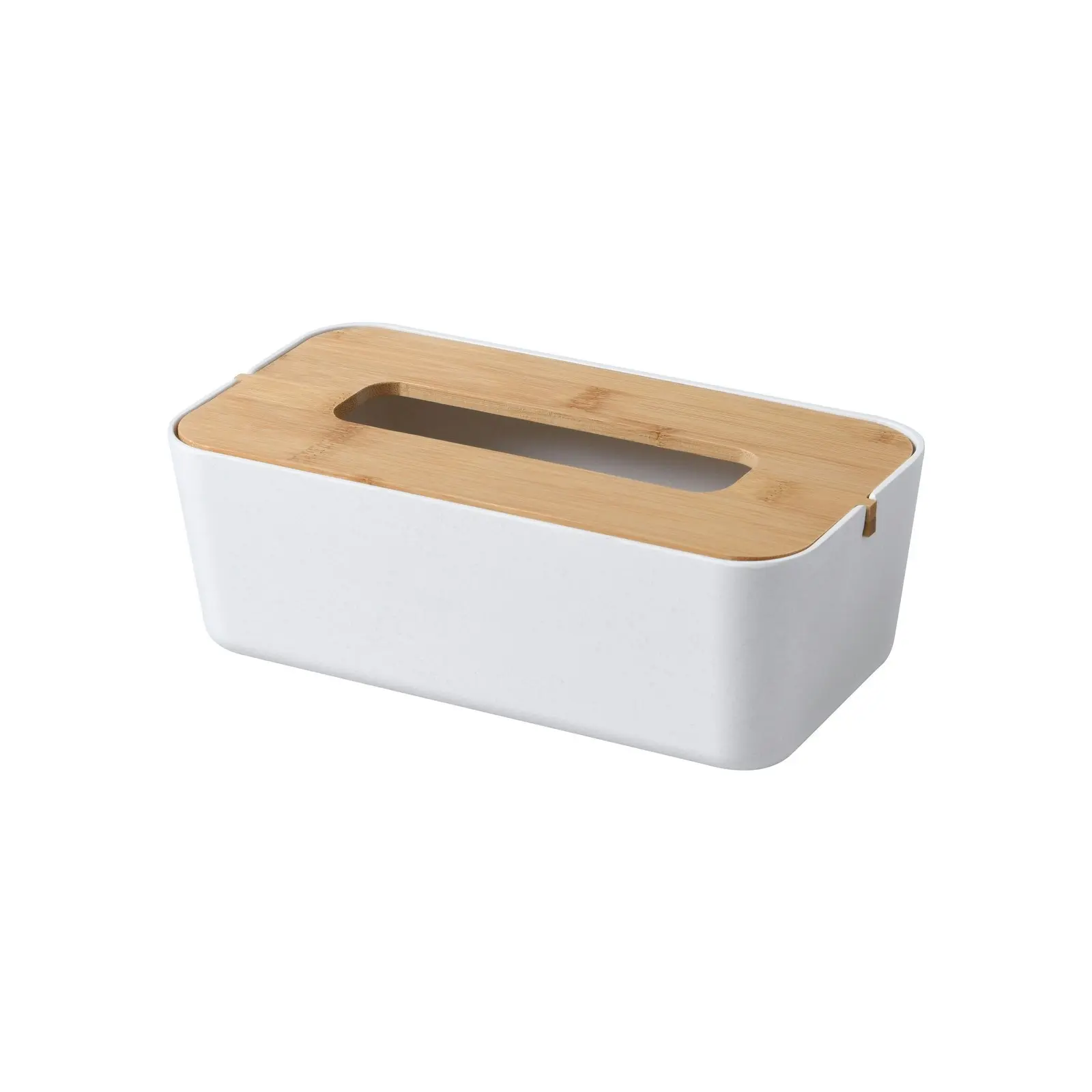 Takara Takae Natural Bamboo Tissue Box Large White