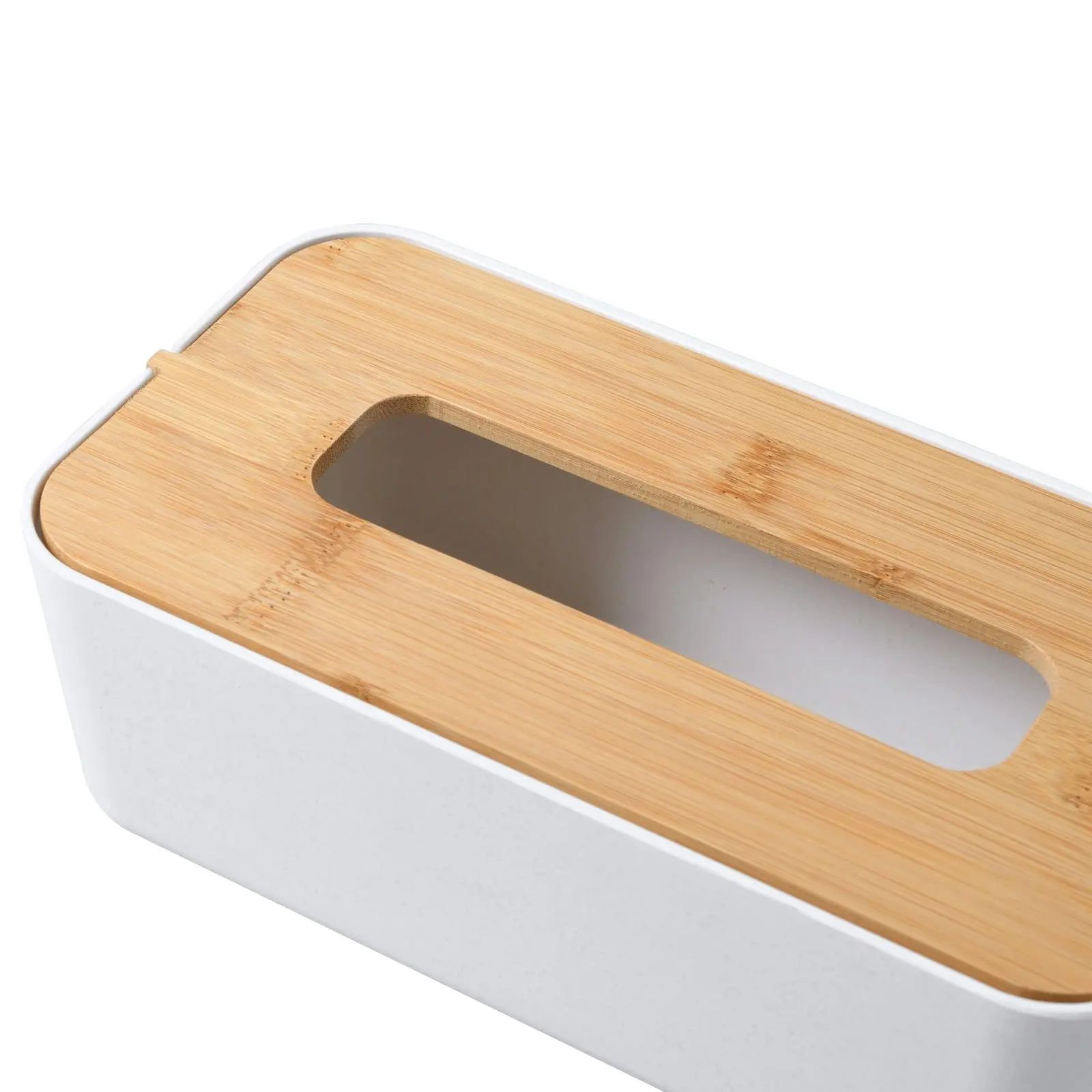 Takara Takae Natural Bamboo Tissue Box Large White