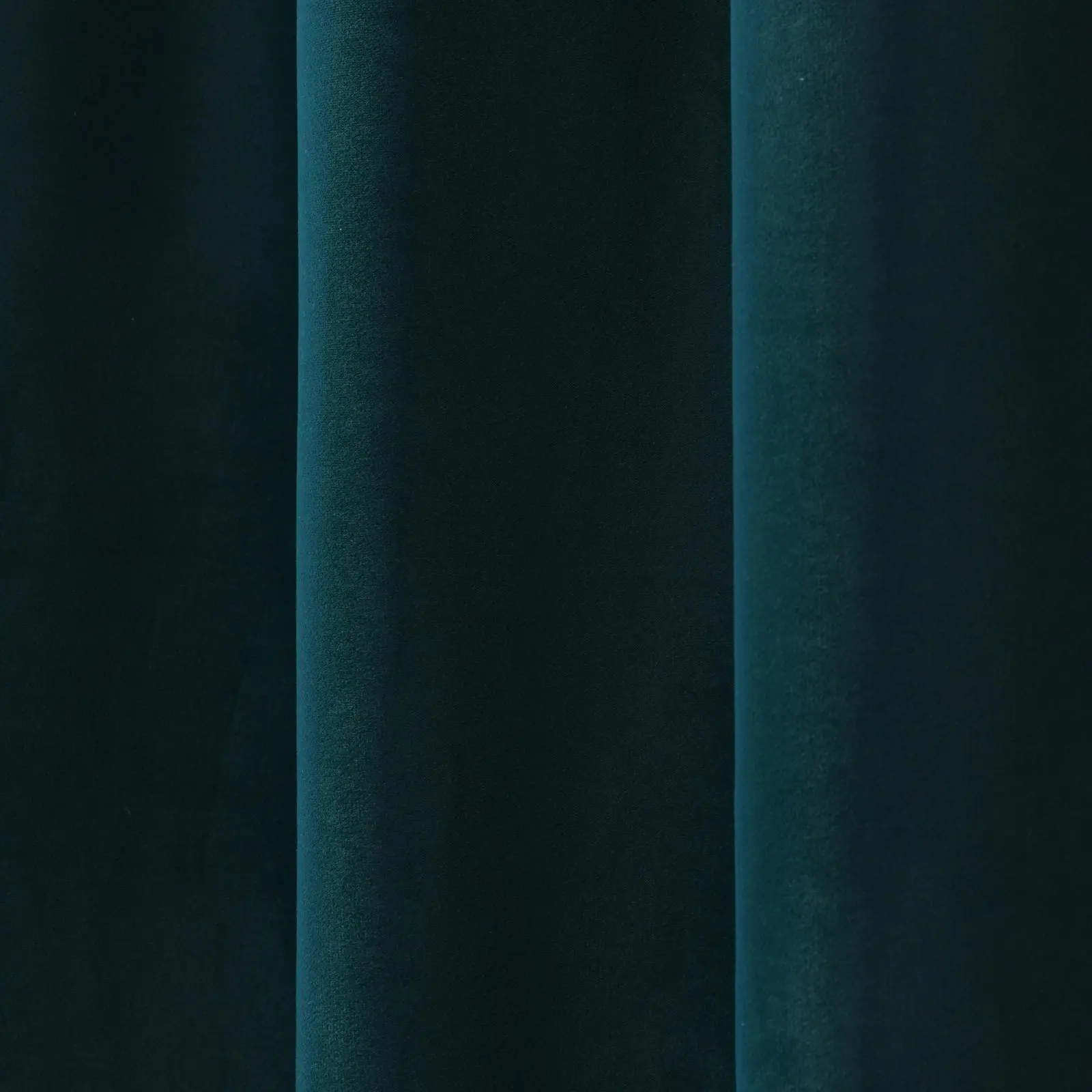 Cadence & Co. Byron Matte Velvet 100% Blockout Eyelet Curtains Twin Pack Deep Teal 135x223cm