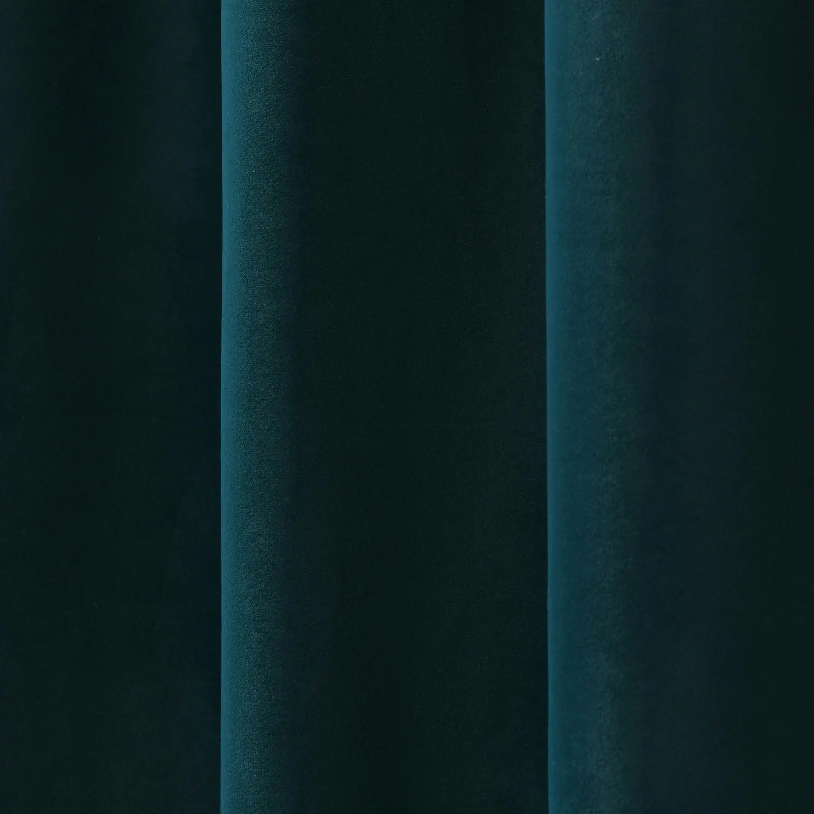 Cadence & Co. Byron Matte Velvet 100% Blockout Eyelet Curtains Twin Pack Deep Teal 135x223cm