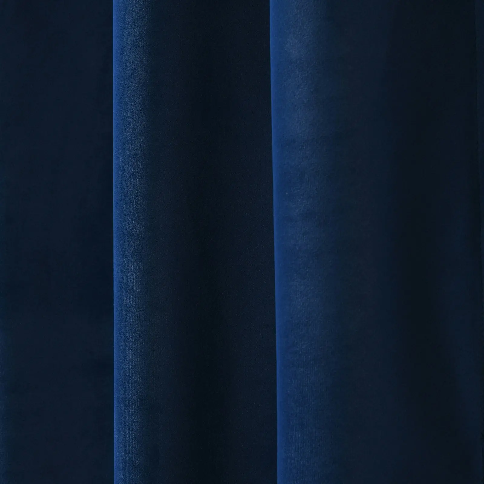 Cadence & Co. Byron Matte Velvet 100% Blockout Eyelet Curtains Twin Pack Ocean Blue 135x223cm