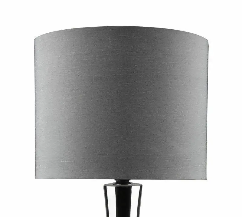 Sherwood Lighting Istanbul Bedside Table Lamp Polished Charcoal