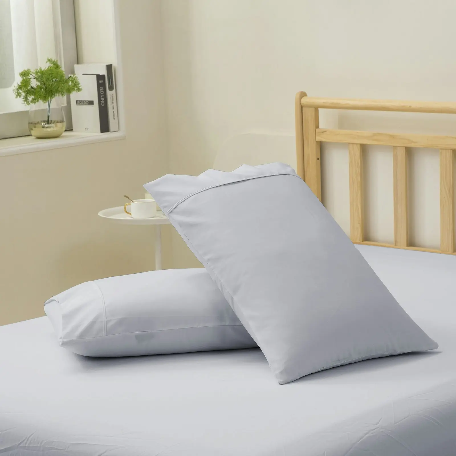 Dreamaker 1500TC Cotton Rich Sateen Sheet Set Dove Grey King Bed