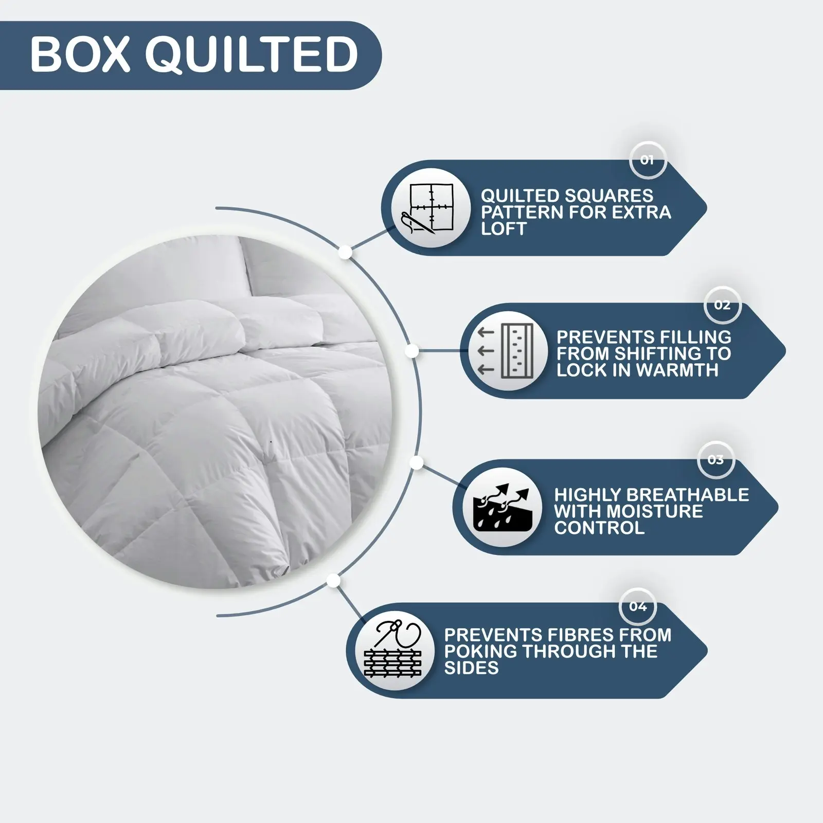 Dreamaker 100% Goose Down Fibre Quilt King Single Bed