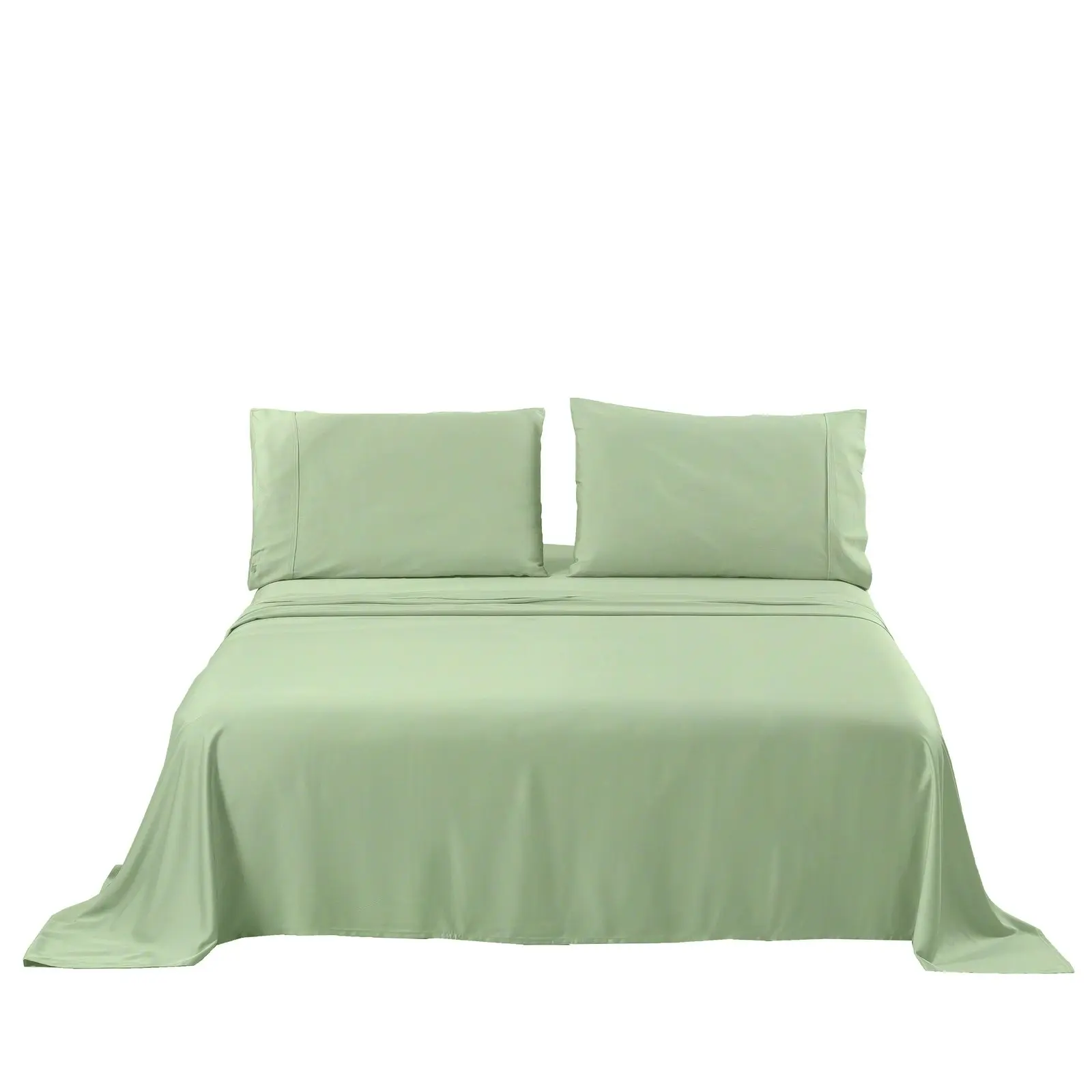 Natural Home Bamboo Sheet Set Sage King Single Bed