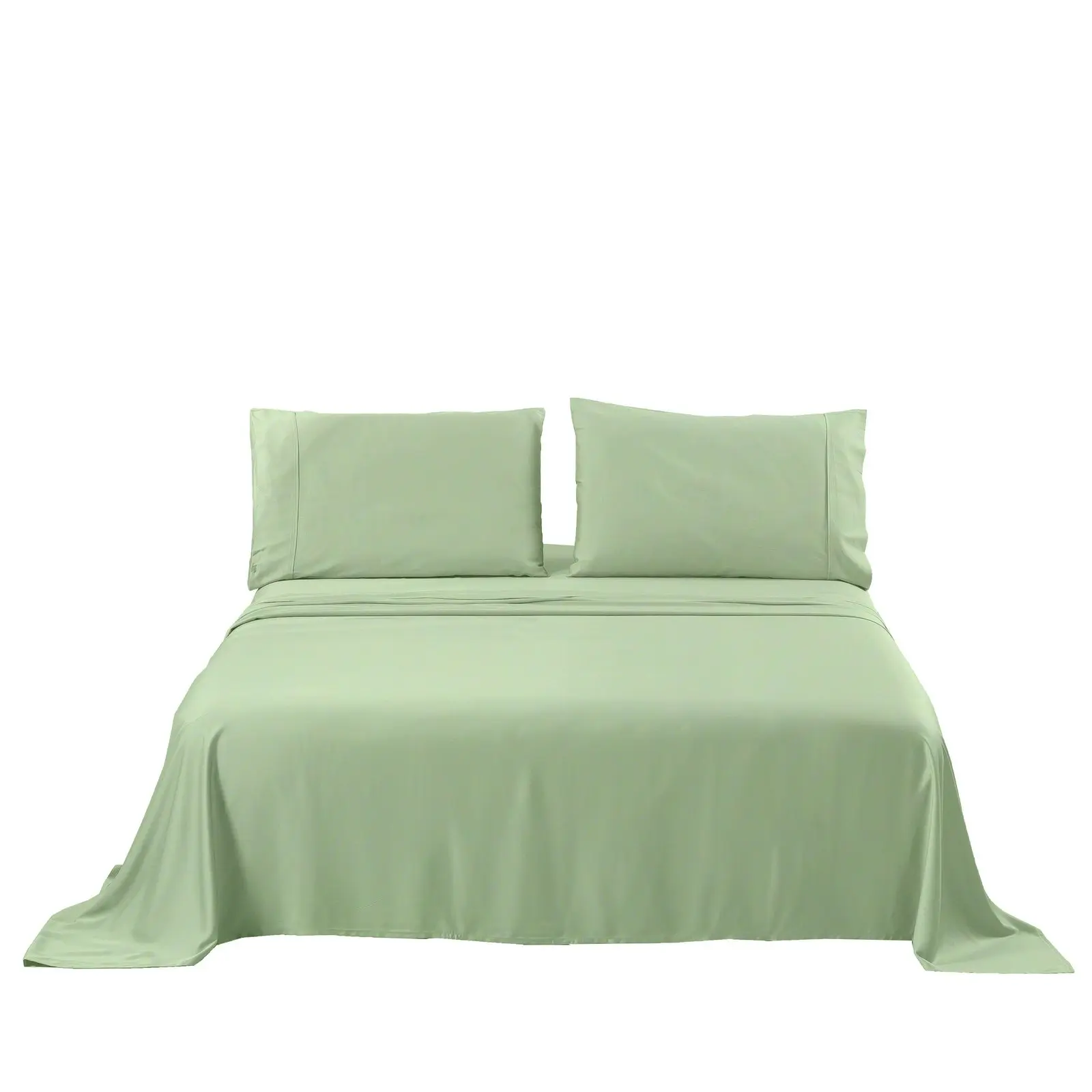 Natural Home Bamboo Sheet Set Sage King Single Bed