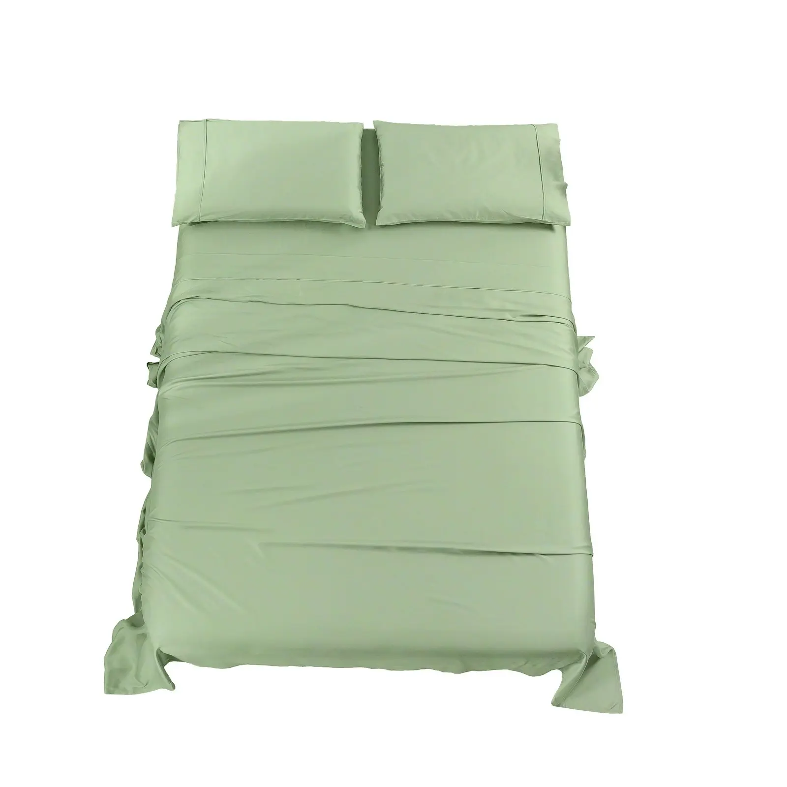 Natural Home Bamboo Sheet Set Sage King Single Bed