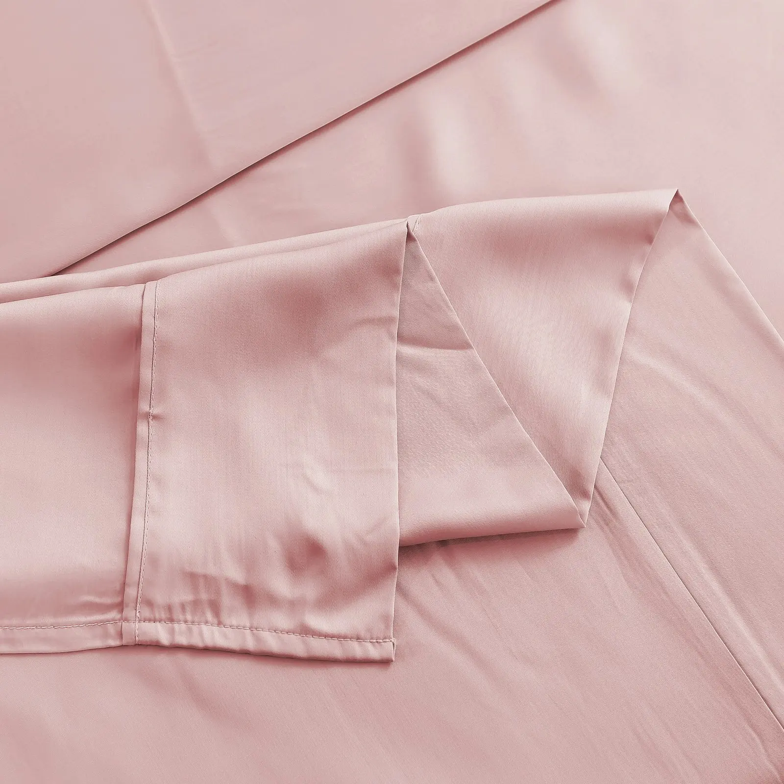 Natural Home Bamboo Sheet Set Blush Pink King Single Bed