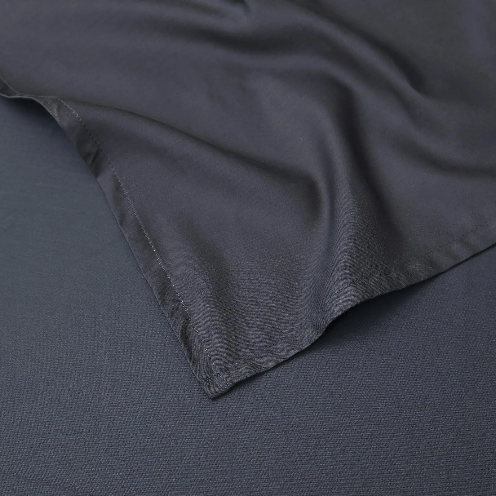 Dreamaker 1500TC Cotton Rich Sateen Sheet Set Charcoal Double Bed