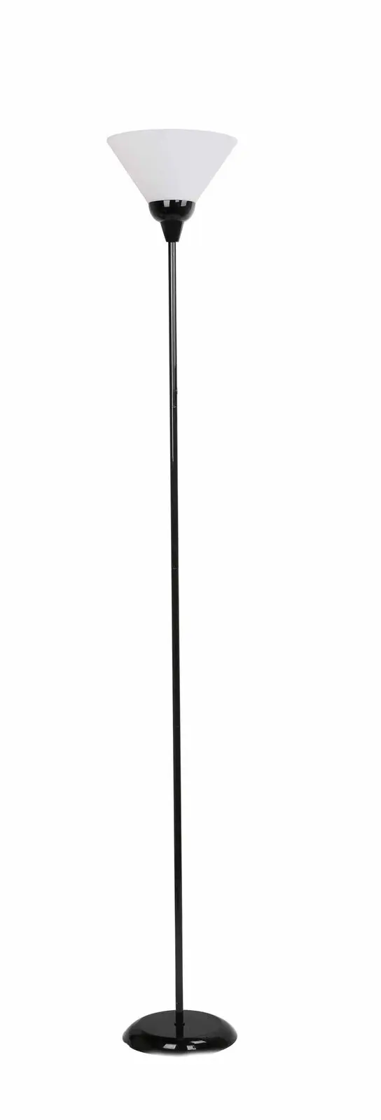 Sherwood Lighting Free Standing Uplighter Floor Lamp Black and White