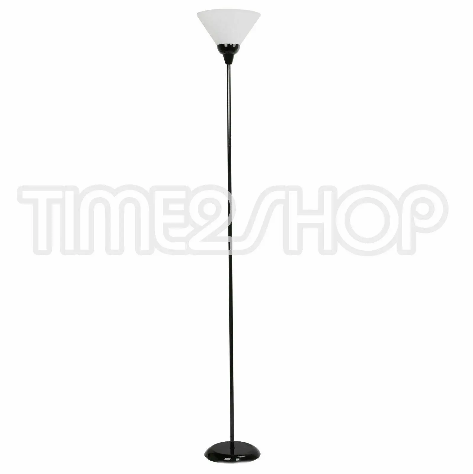 Sherwood Lighting Free Standing Uplighter Floor Lamp Black and White