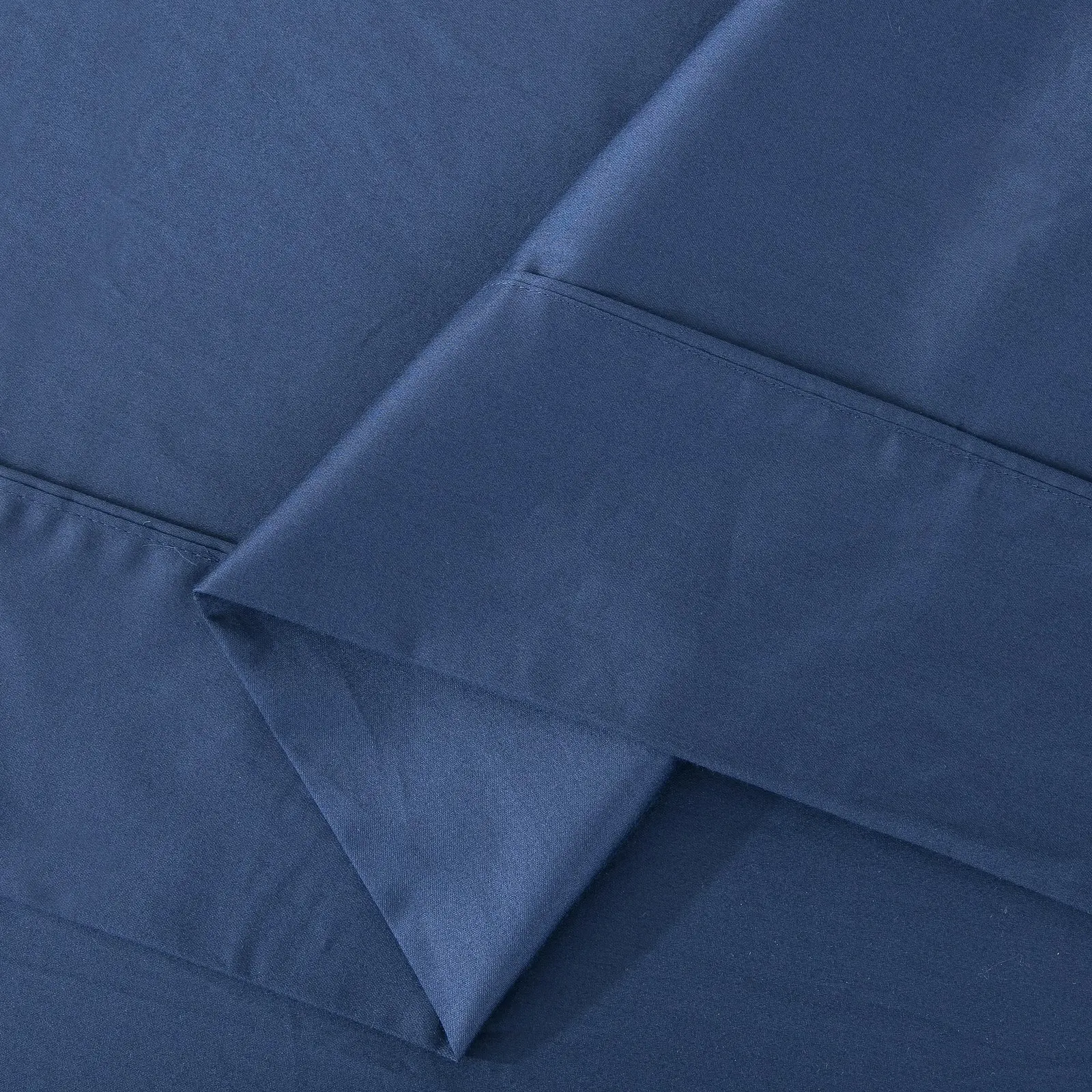 ESSN 500TC Cotton Sateen Flat Sheet Navy Single Bed