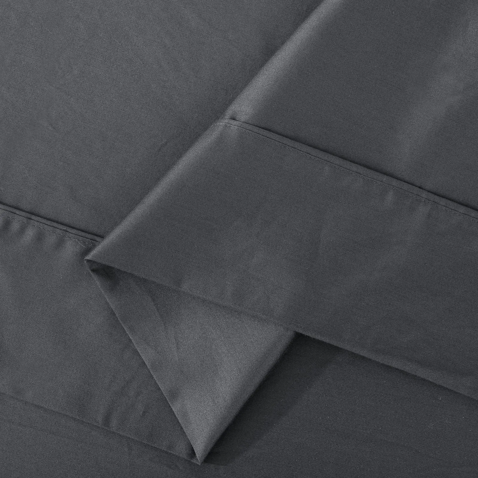 ESSN 500TC Cotton Sateen Flat Sheet Charcoal Single Bed