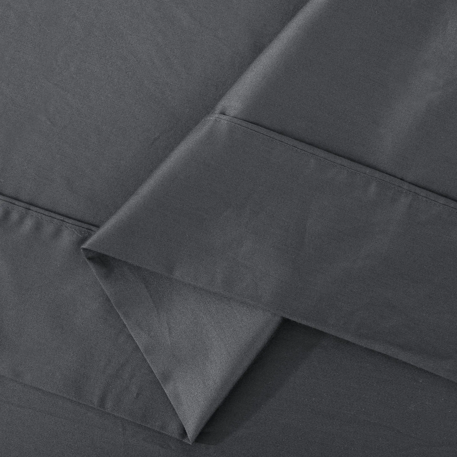 ESSN 500TC Cotton Sateen Flat Sheet Charcoal Single Bed