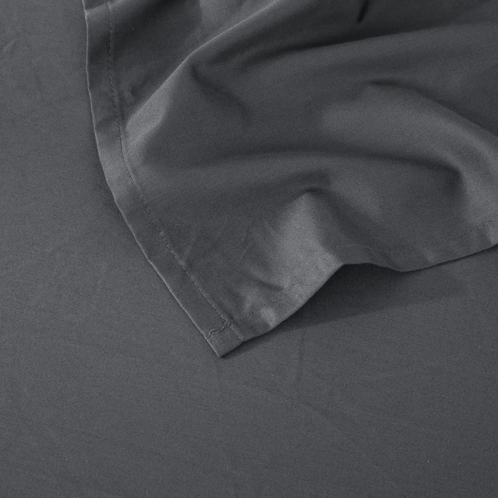 ESSN 500TC Cotton Sateen Flat Sheet Charcoal Single Bed