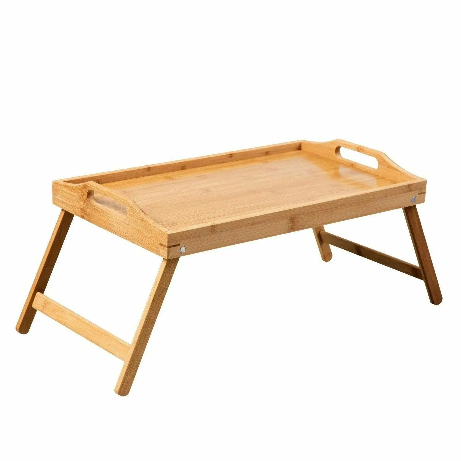 Gourmet Kitchen Bamboo Breakfast In Bed Tray Wood Brown