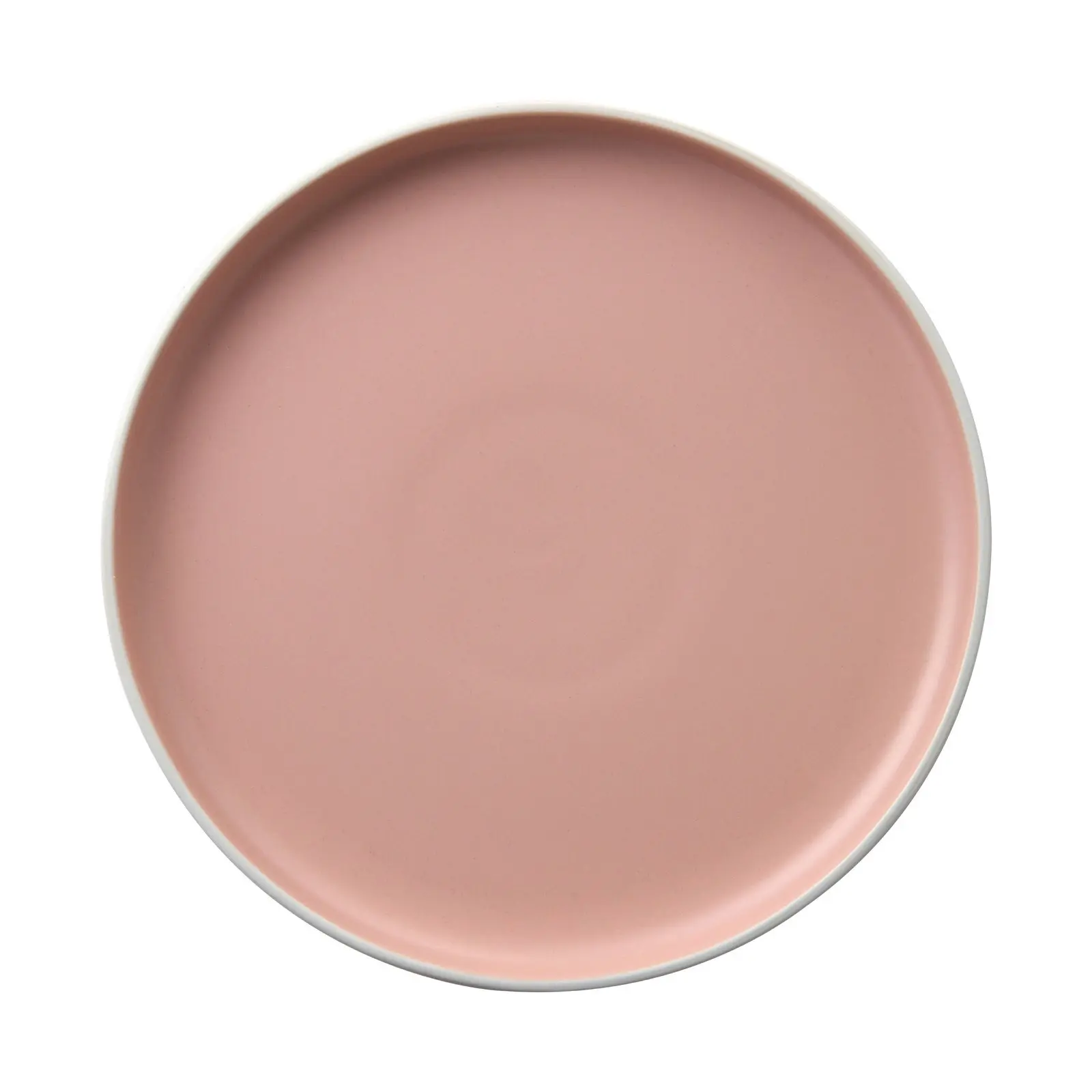 Cadence & Co. Muse 12-Piece Dinner Set Matte Glaze Pink Clay/White 4 person