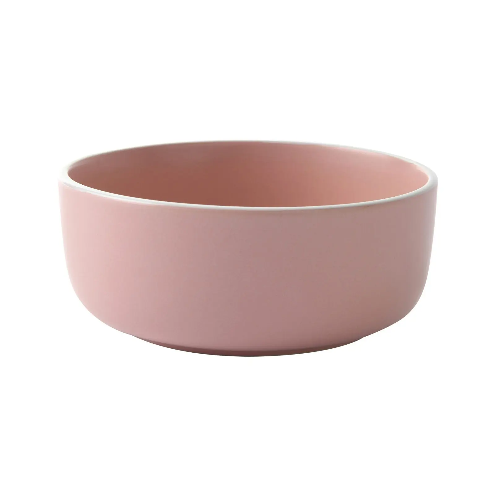 Cadence & Co. Muse 12-Piece Dinner Set Matte Glaze Pink Clay/White 4 person