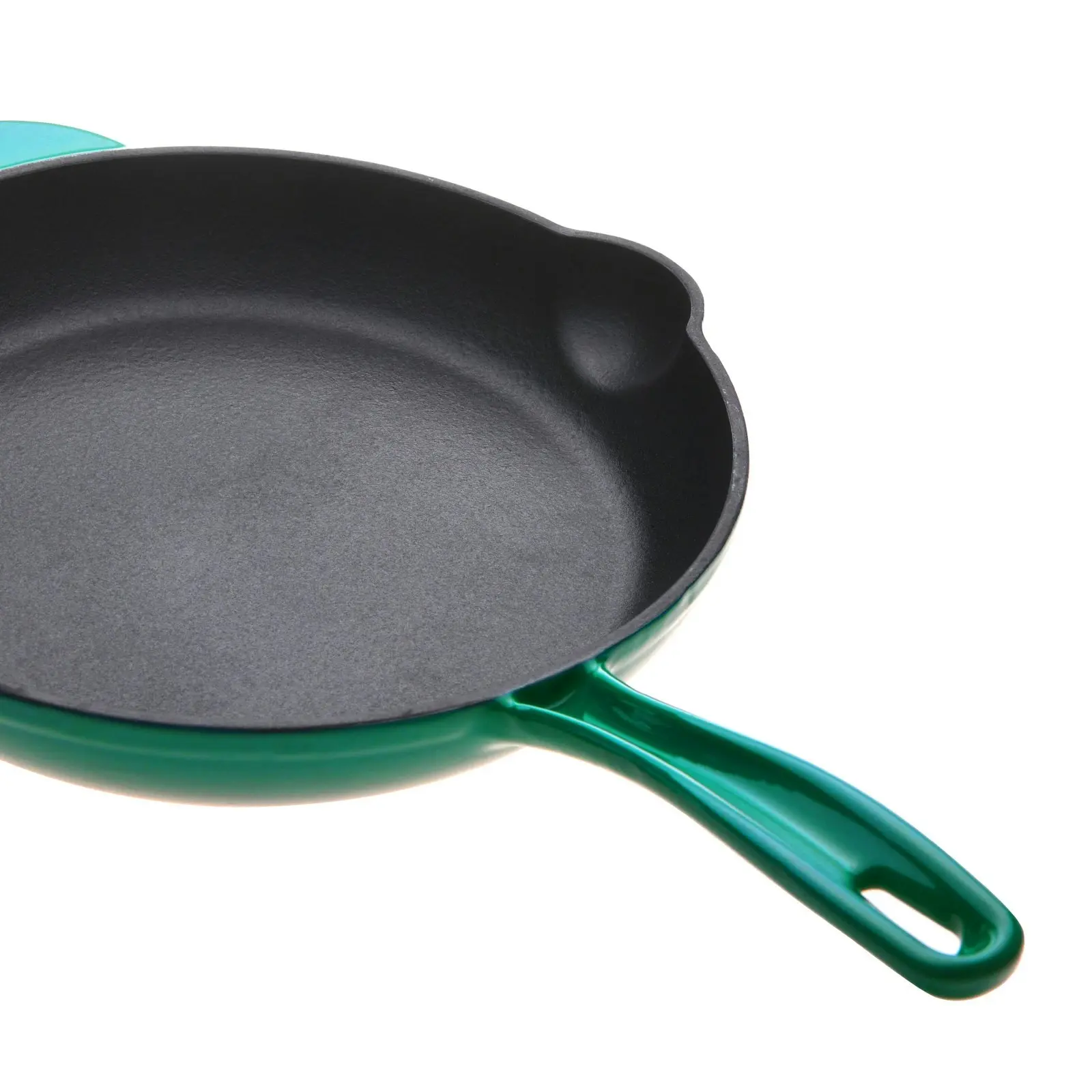 Gourmet Kitchen Cast Iron Fry Pan 26cm Eden Green