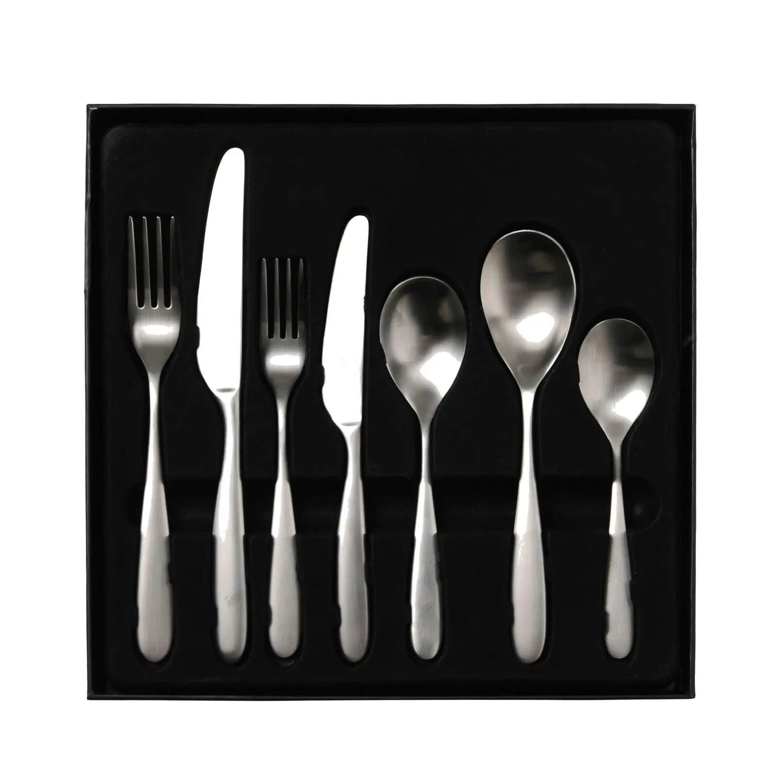 Sherwood Nouveau 42 Piece Cutlery Set Matte Silver