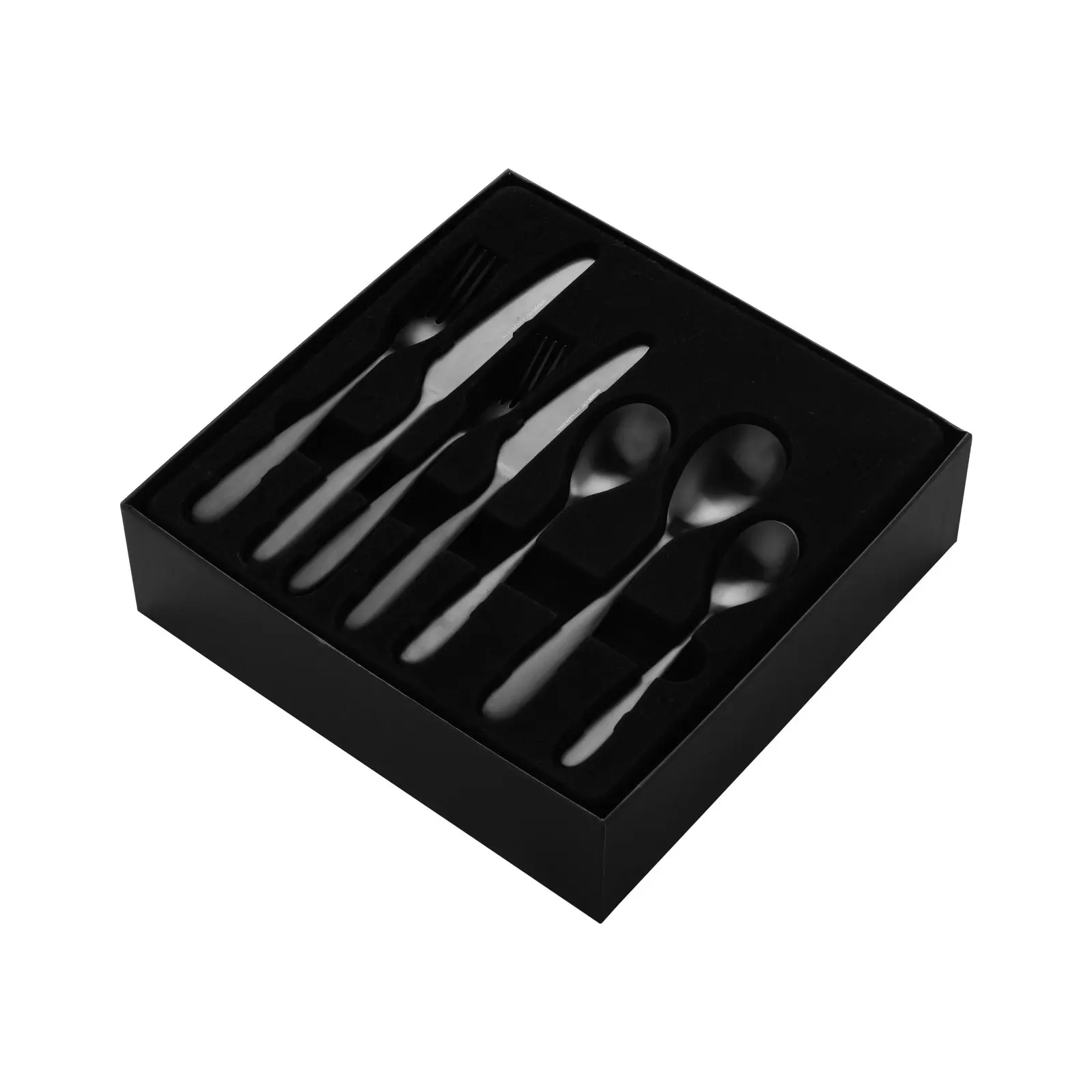 Sherwood Nouveau 42 Piece Cutlery Set Matte Black