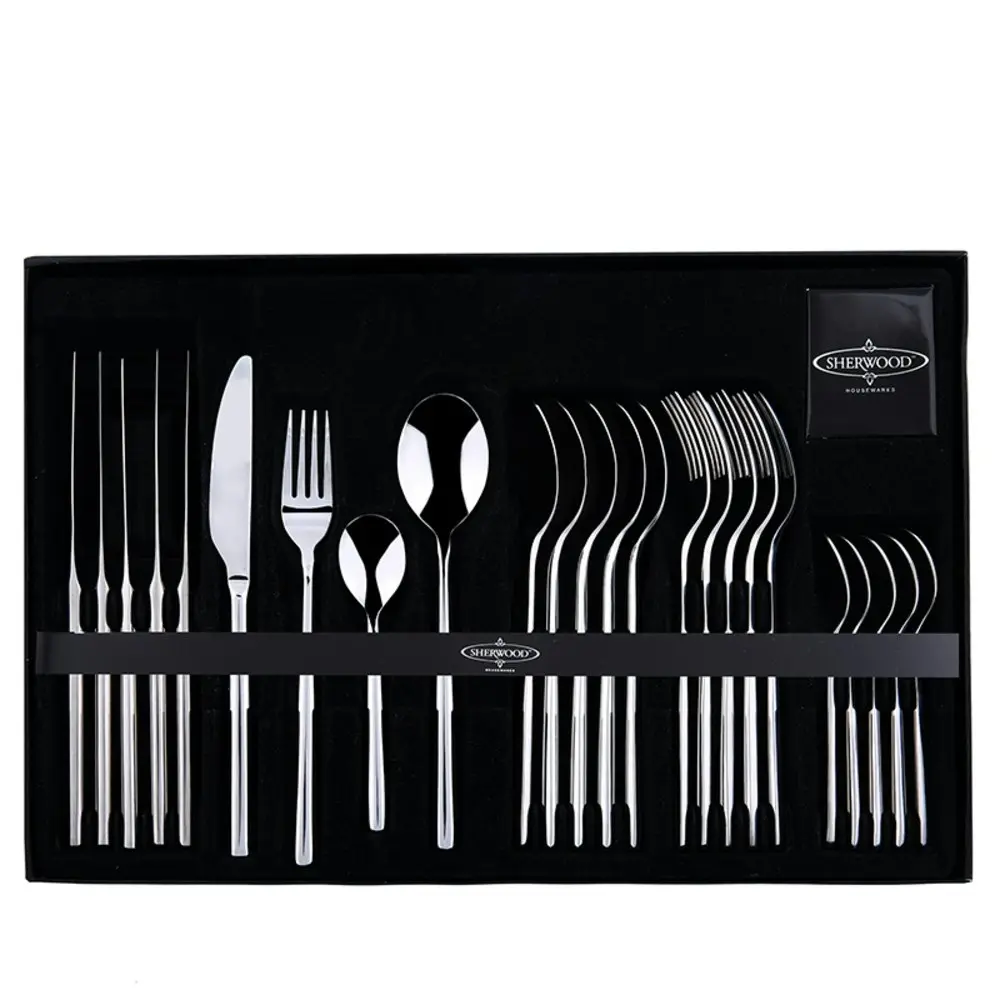 Sherwood Home 24 Piece Stainless Steel Cutlery Dinner Set Knife/Fork/Spoon