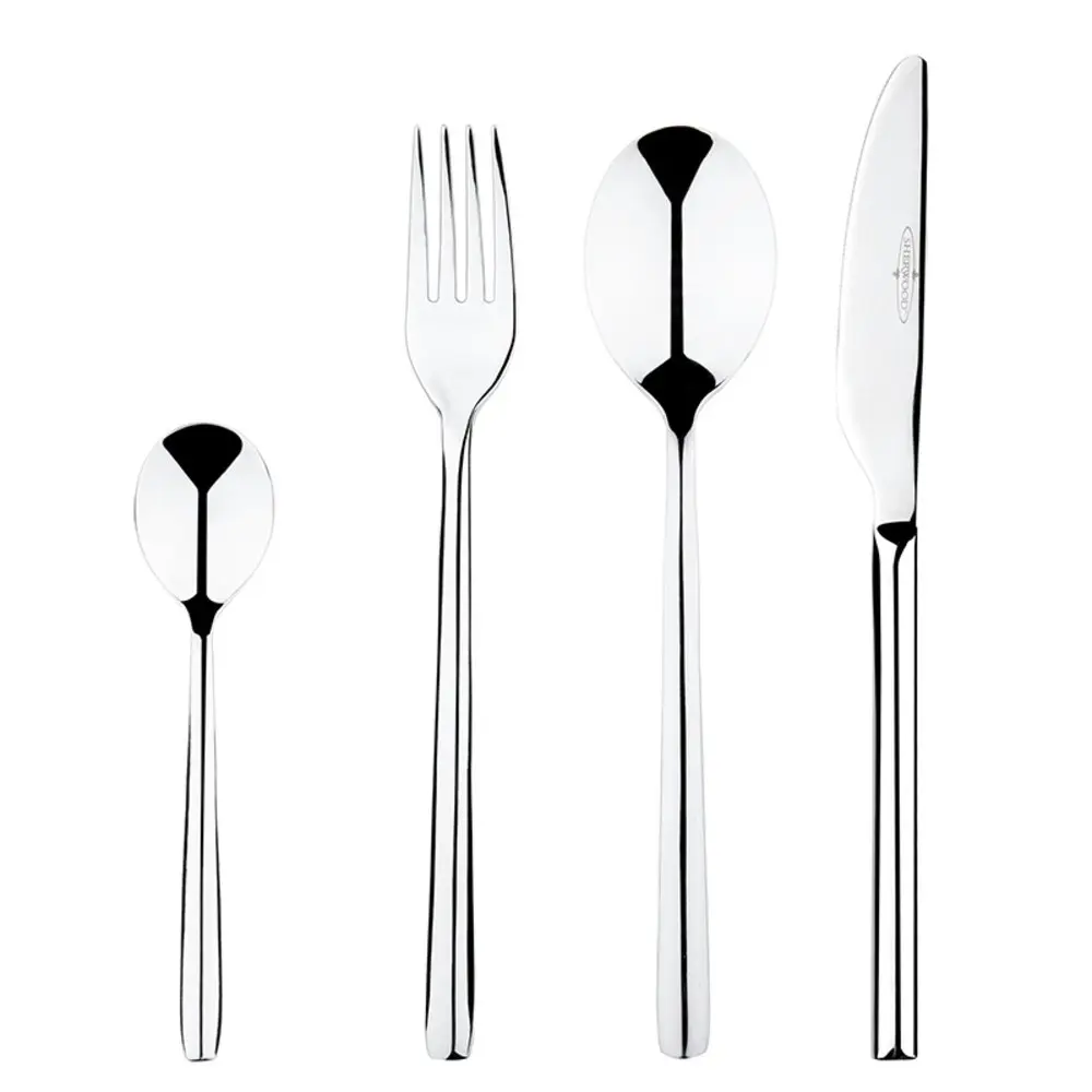 Sherwood Home 24 Piece Stainless Steel Cutlery Dinner Set Knife/Fork/Spoon