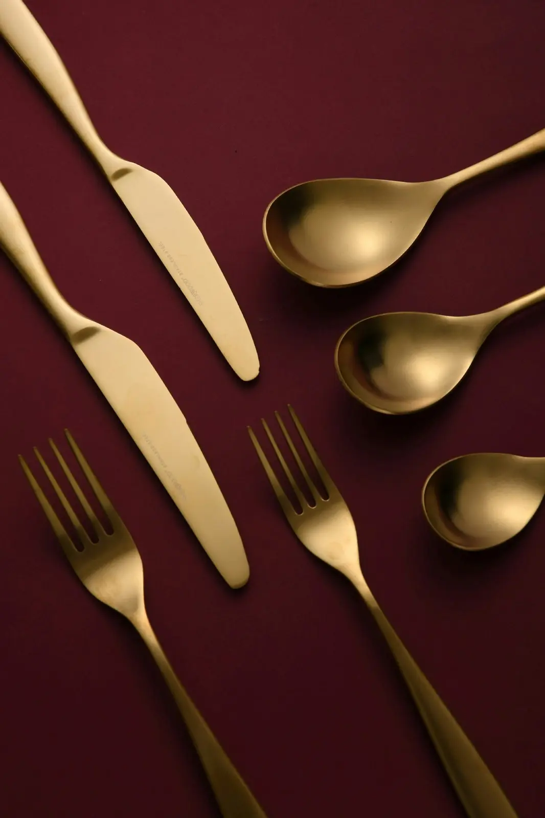 Sherwood Nouveau 56 Piece Cutlery Set Matte Gold