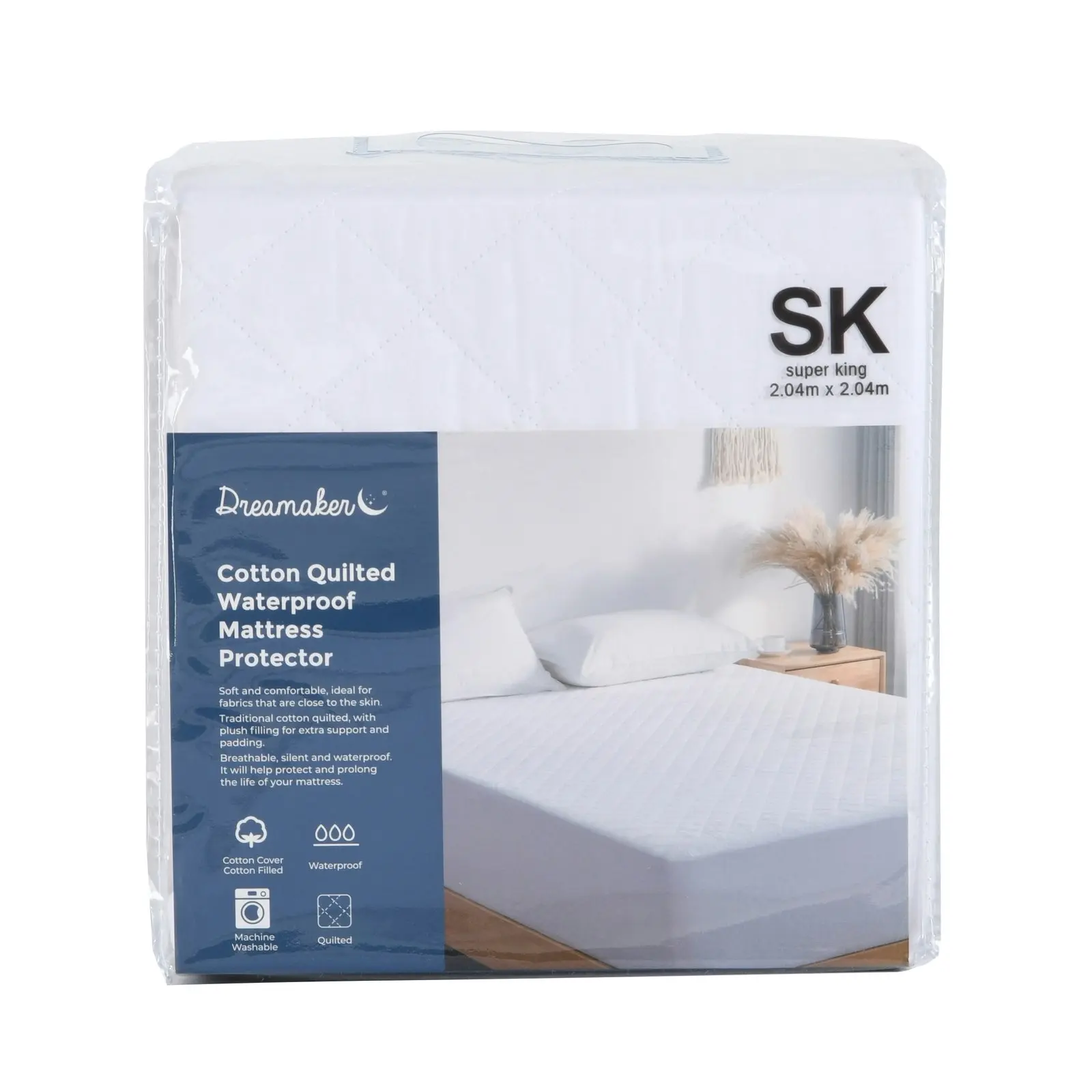 9009458 Cotton Quilted Waterproof Mattress Protector QB