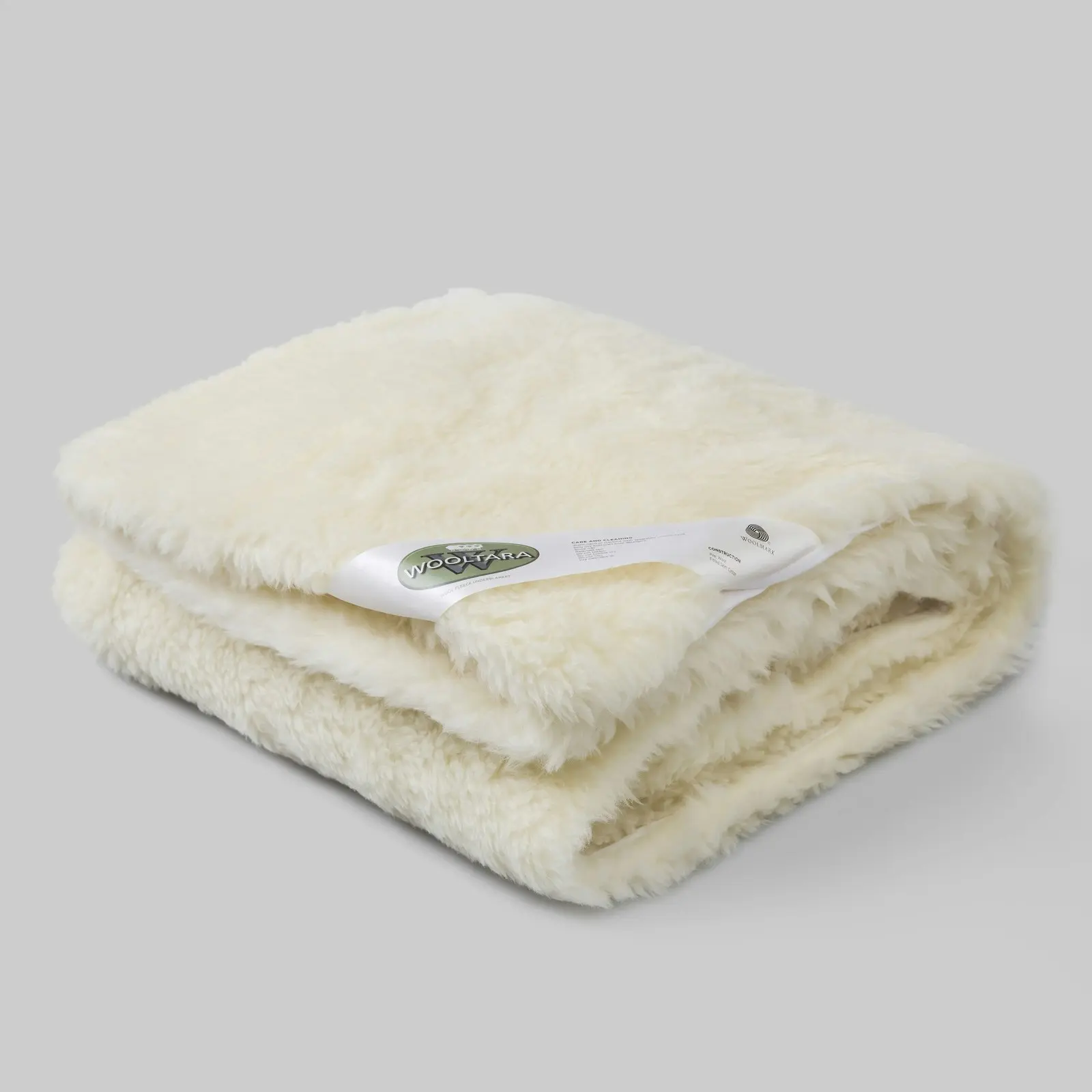 Wooltara Classic 350GSM Washable Wool Fleece Underblanket Double Bed