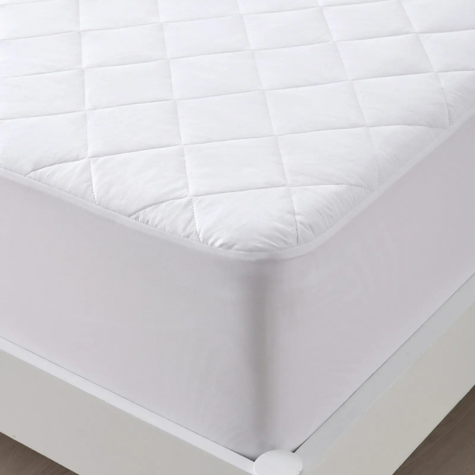 Dreamaker Quilted Cotton Cover Mattress Protector Single Bed