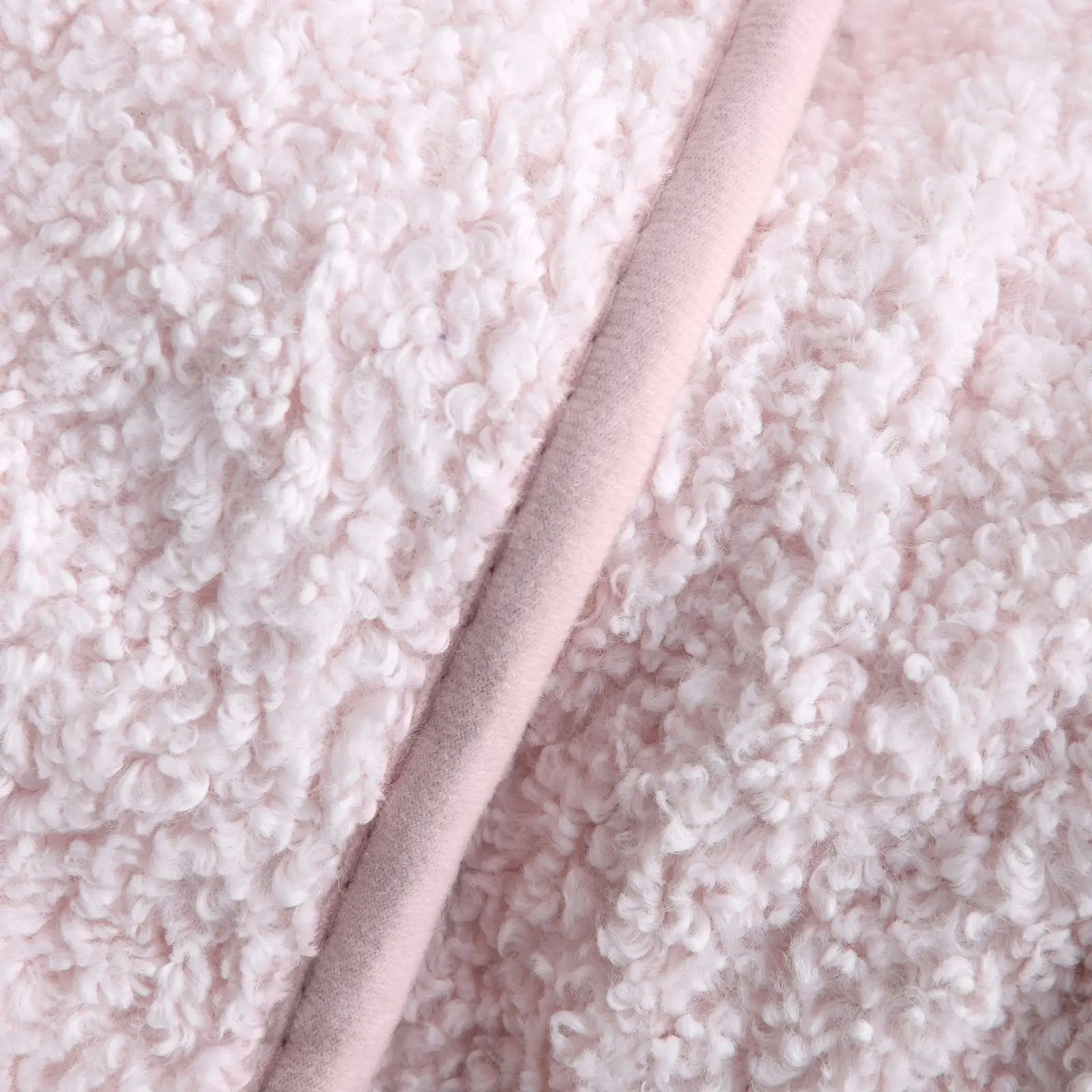 Dreamaker Teddy Fleece Heated Throw Blush Pink 160x130cm