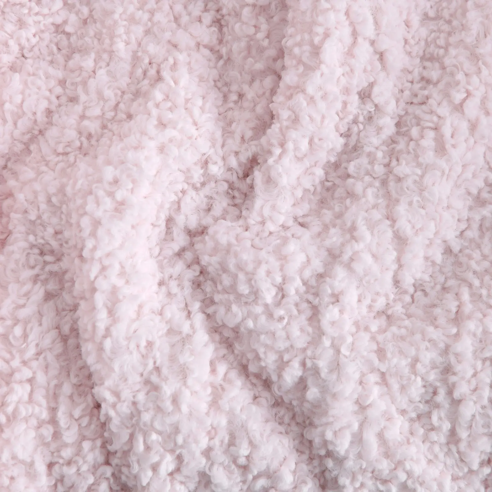 Dreamaker Teddy Fleece Heated Throw Blush Pink 160x130cm