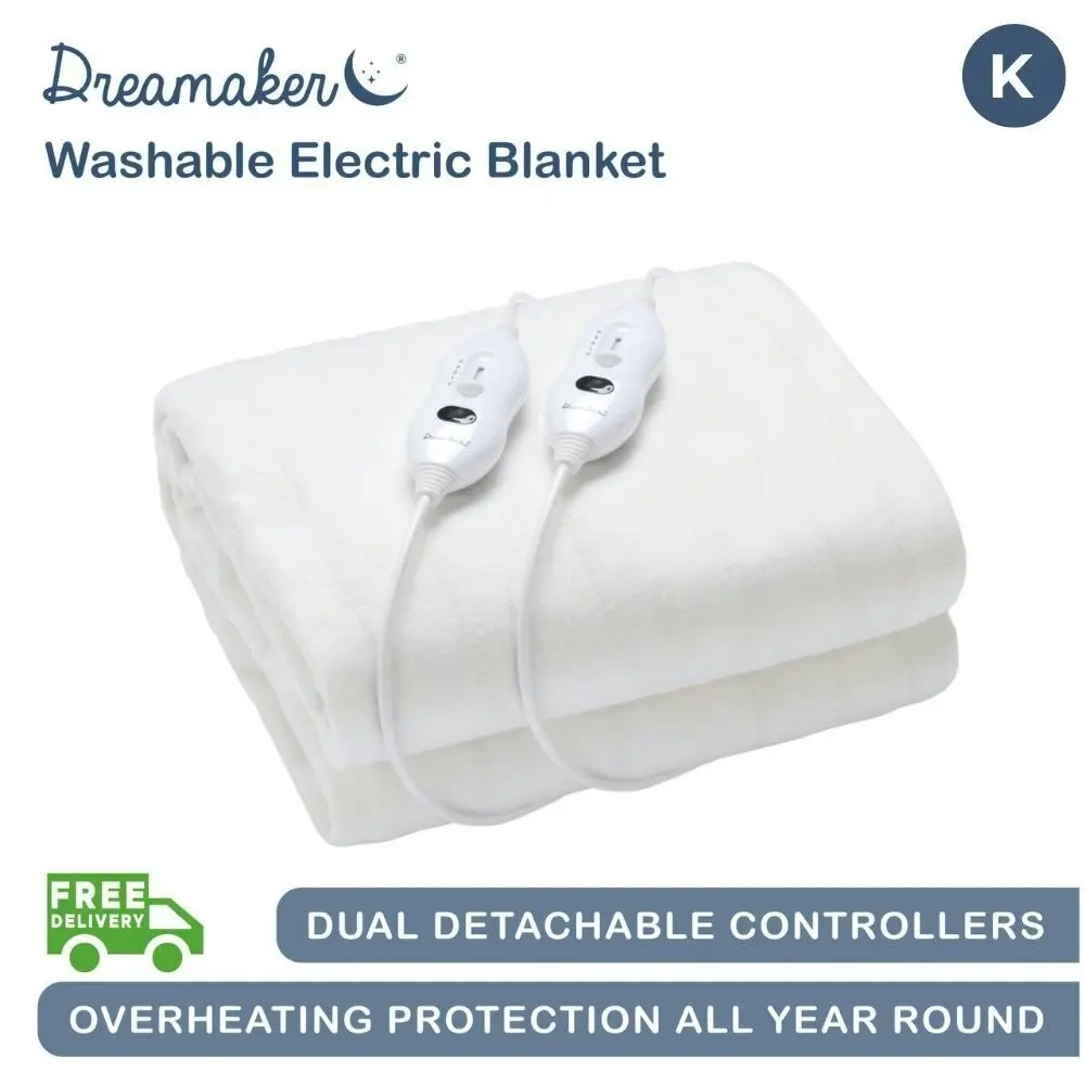 Dreamaker Washable Electric Blanket King Bed