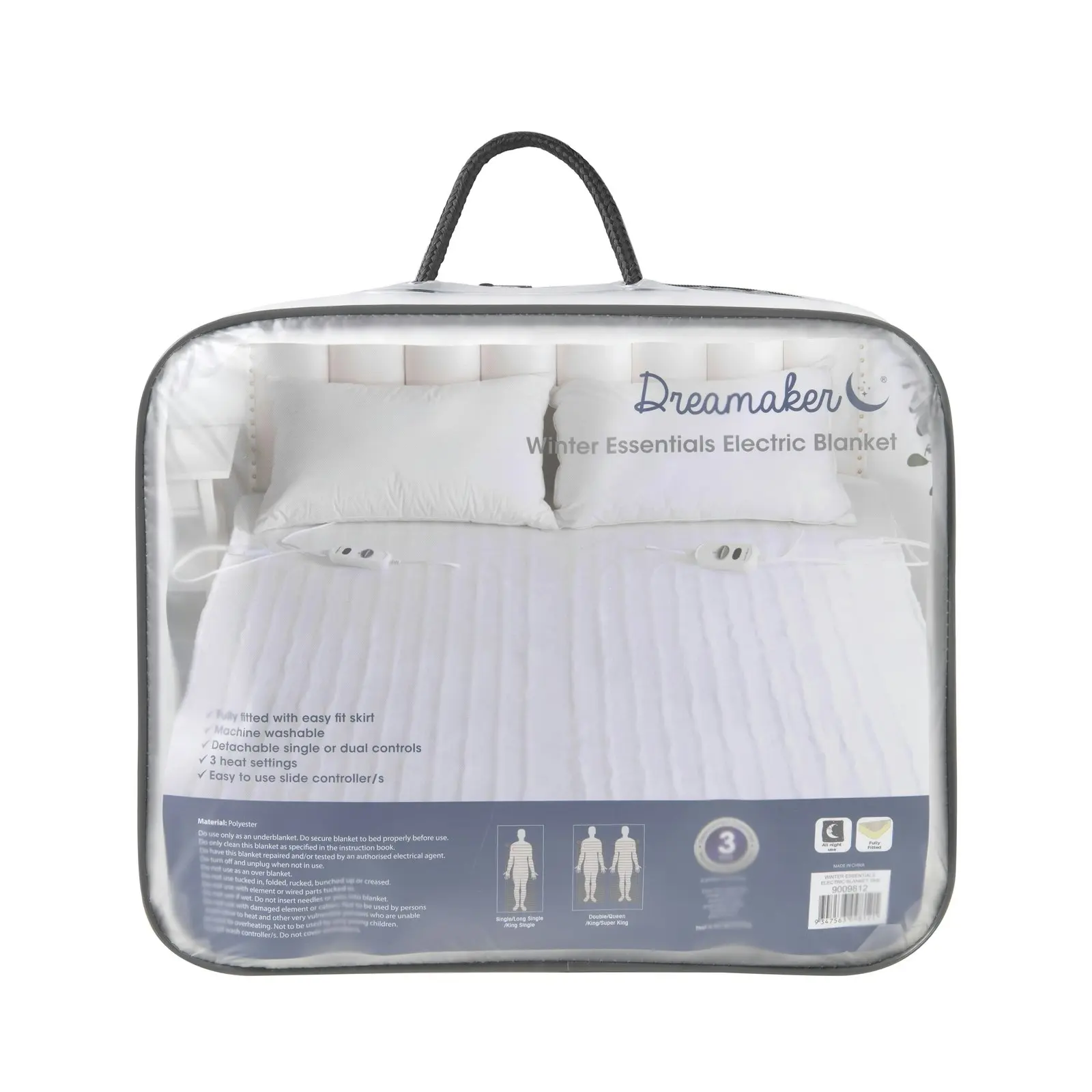 Dreamaker Washable Electric Blanket Single Bed