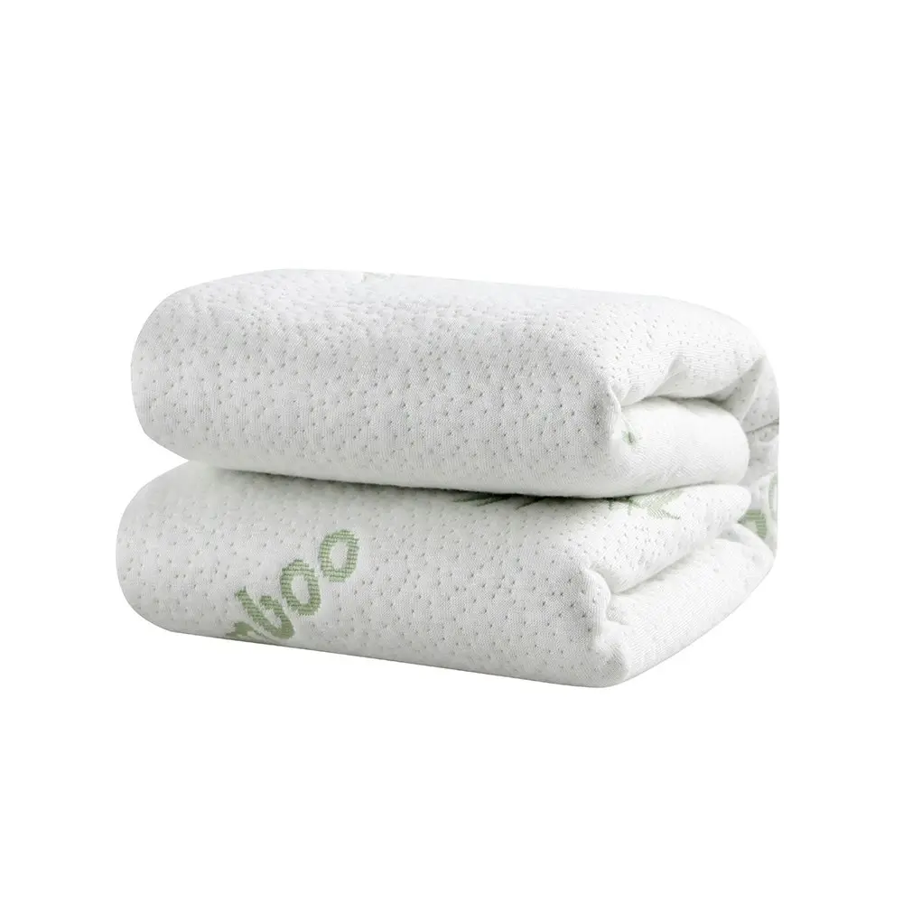 Dreamaker Bamboo Knitted Waterproof Pillow Protector Standard 48x73cm (2 Pack)