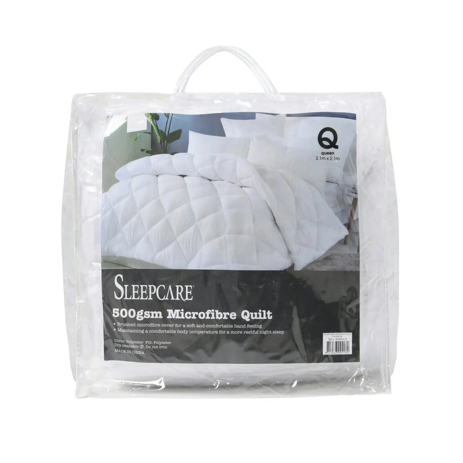 Sleepcare 500GSM Winterweight Microfibre Quilt Single Bed