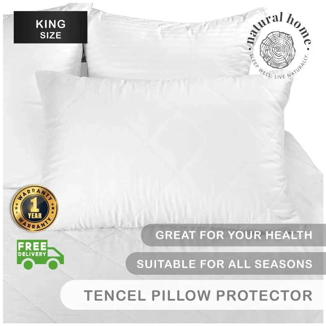 Natural Home Tencel Pillow Protector King Size