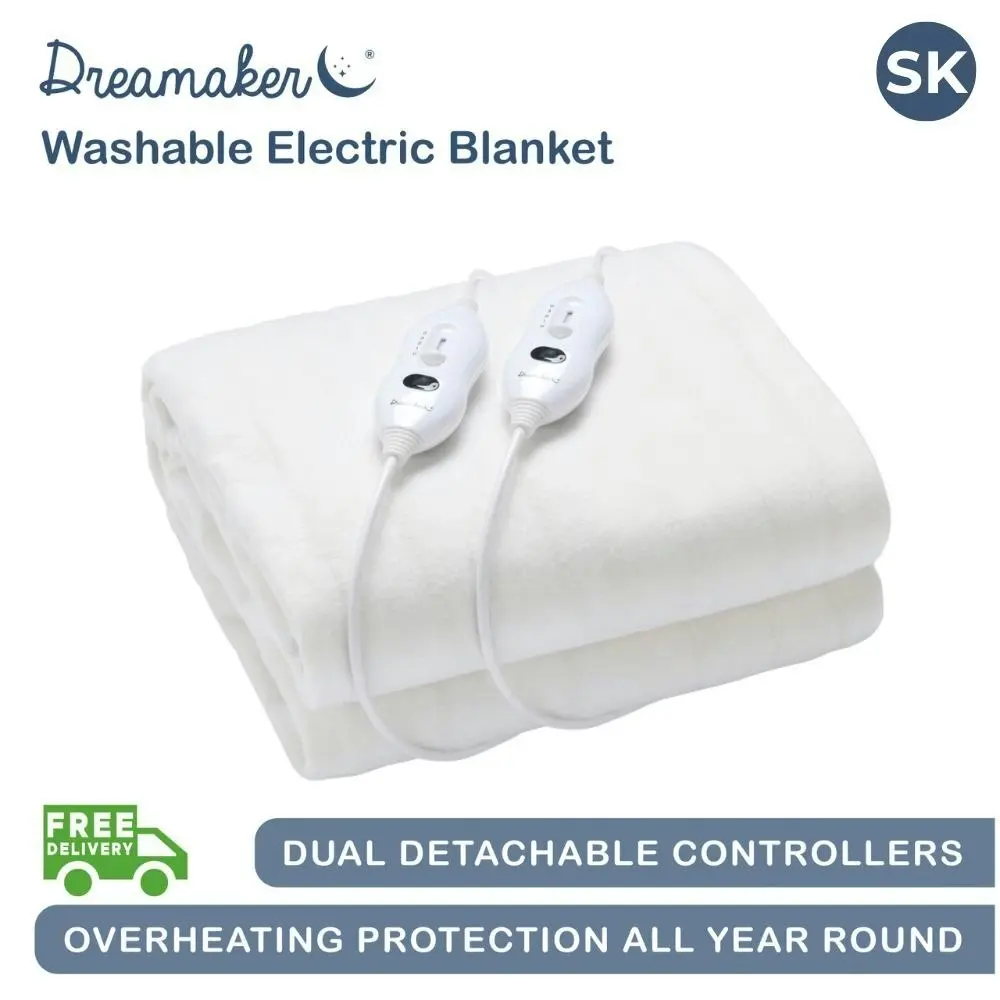 Dreamaker Washable Electric Blanket Super King Bed