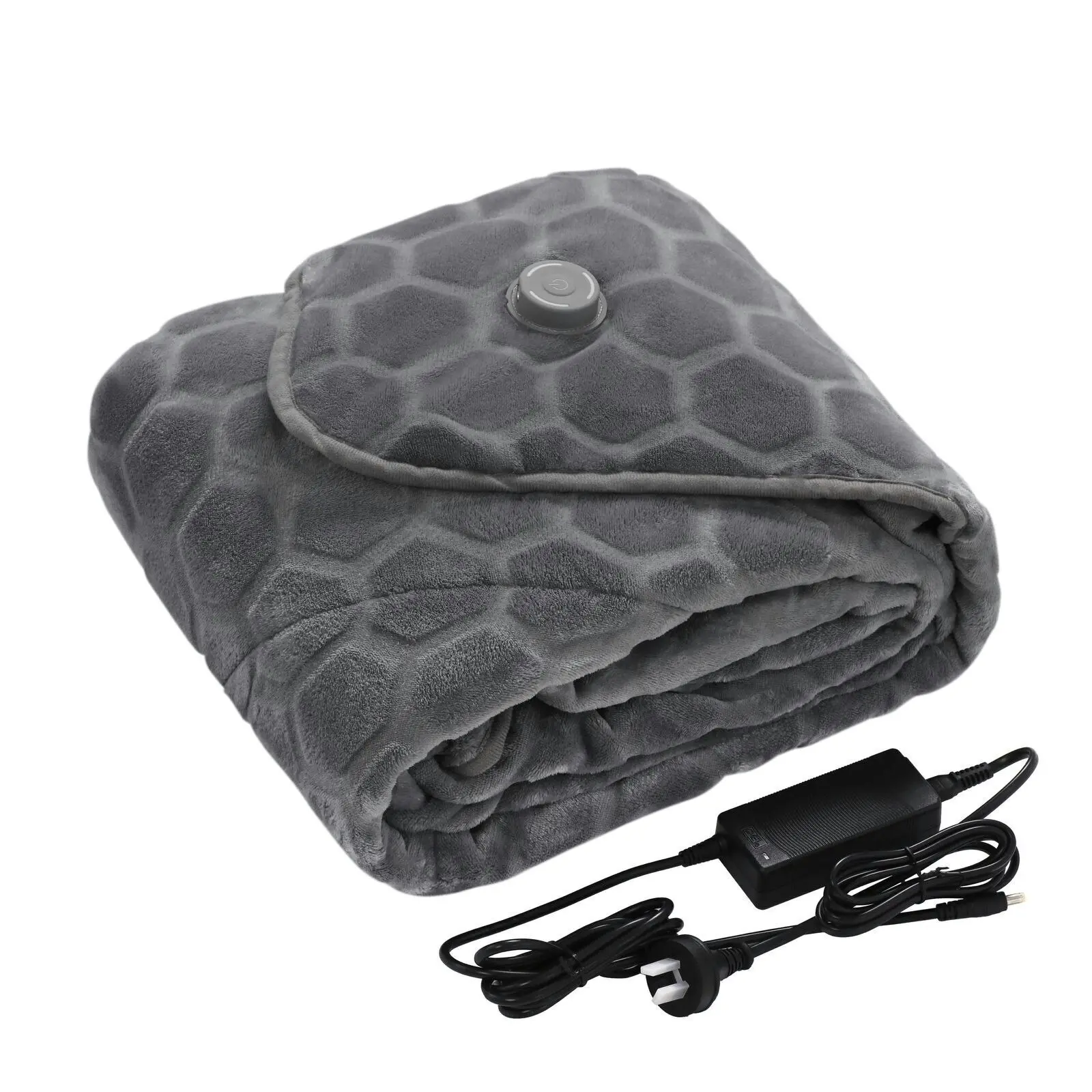 Vantec Graphene Heated Throw Electric Blanket  Grey 152x127cm