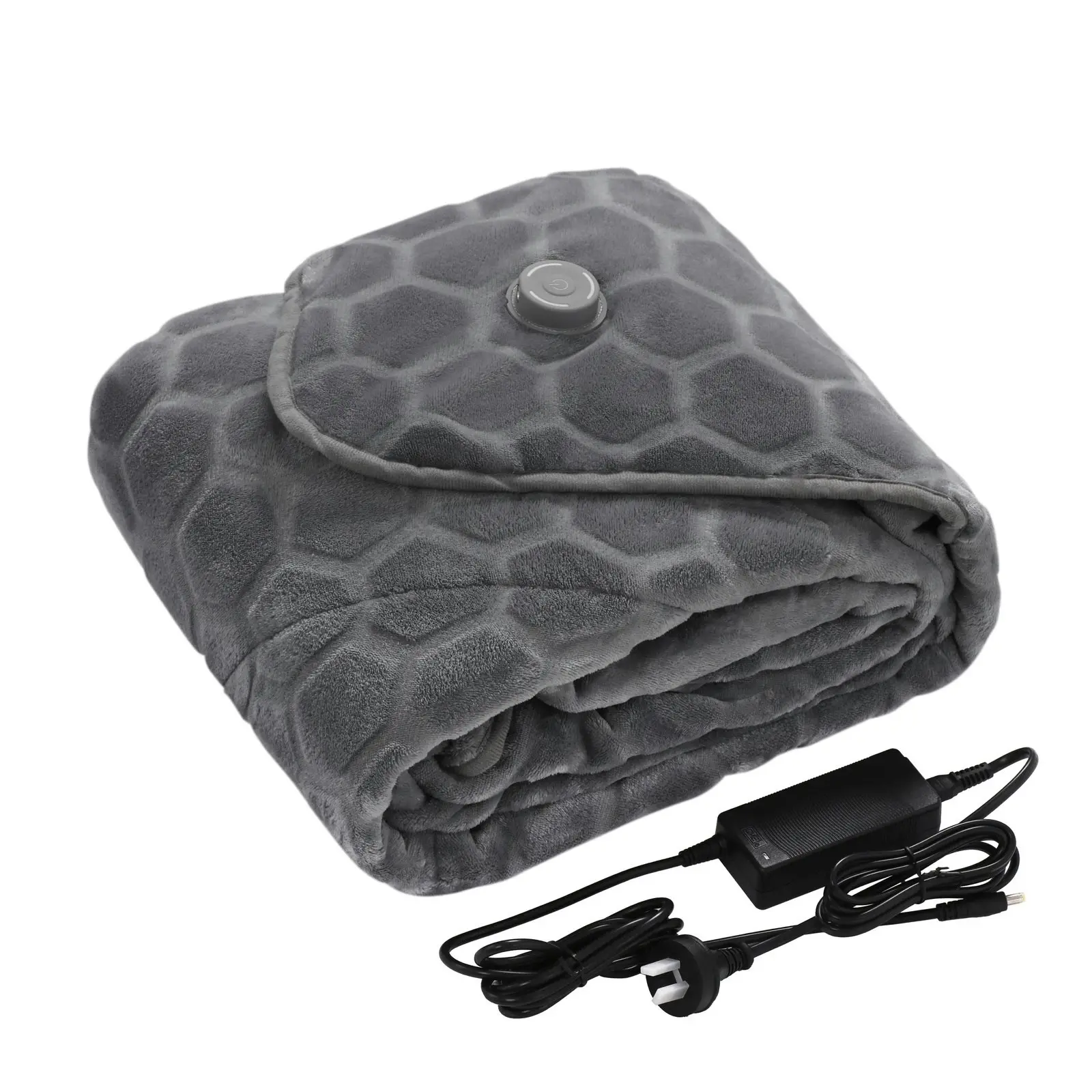 Vantec Graphene Heated Throw Electric Blanket  Grey 152x127cm