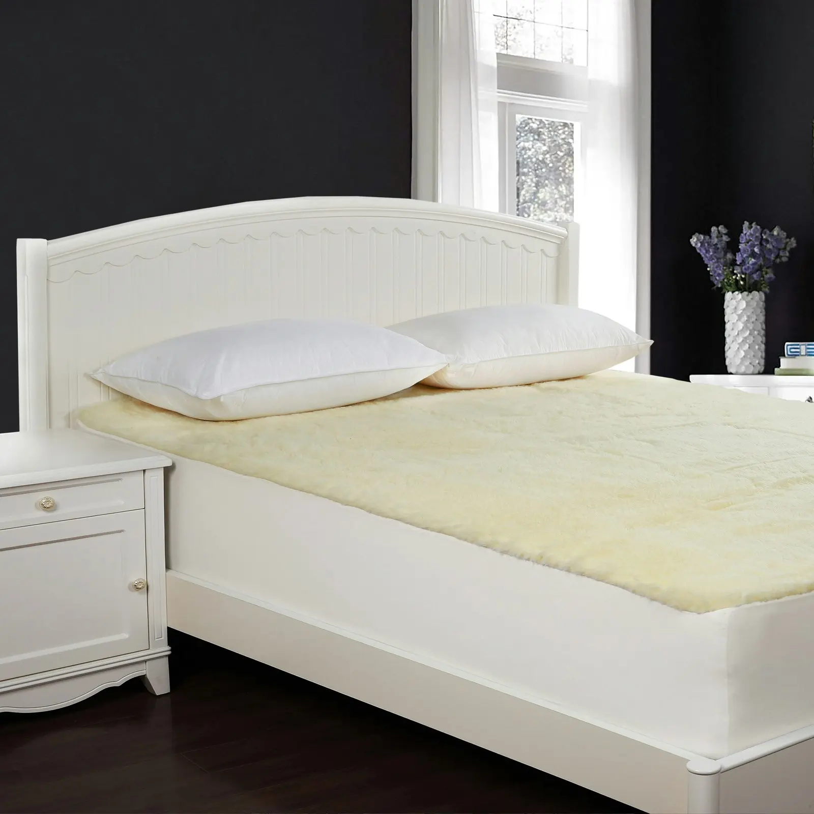 Dreamaker 300GSM Wool Fleece Mattress Underlay Long Single Bed