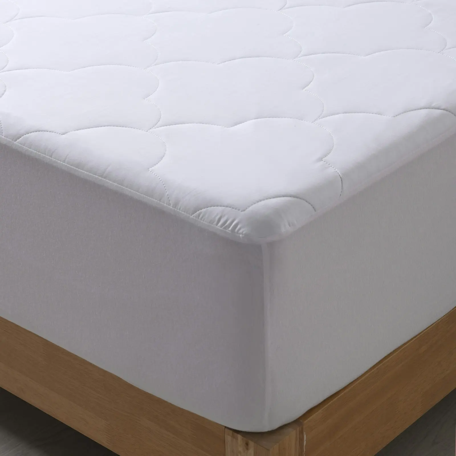 Dreamaker Quilted Cotton Filled Mattress Protector King Single Bed