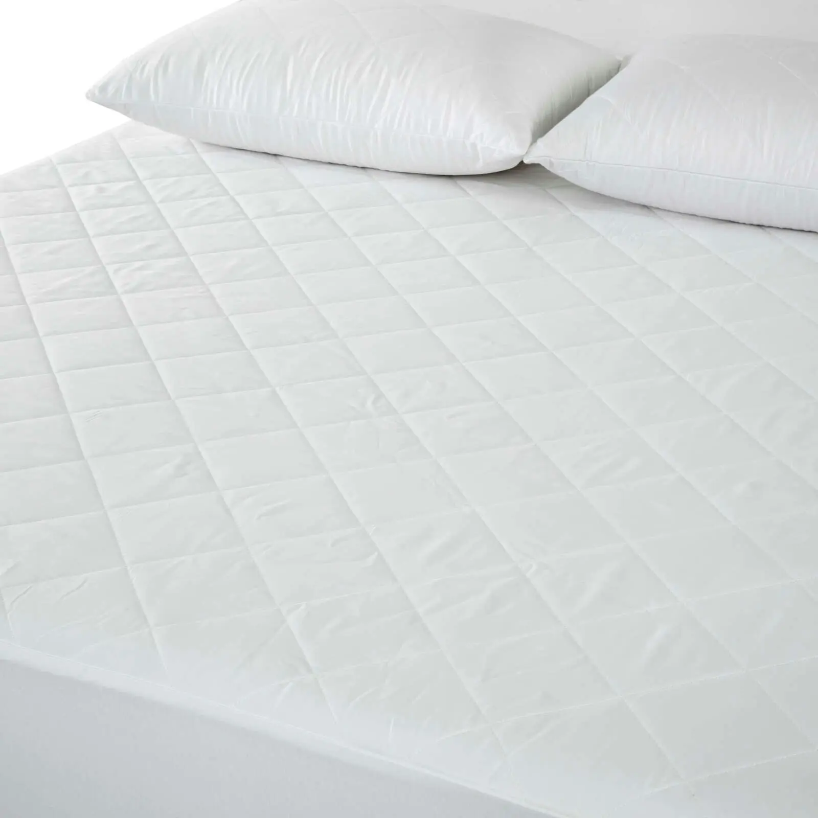 Natural Home Tencel Quilted Mattress Protector White Long Single Bed