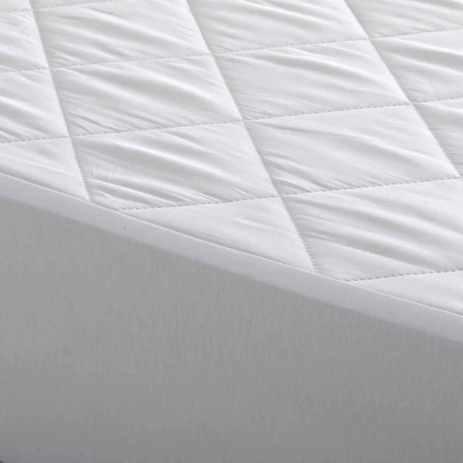 Natural Home Tencel Quilted Mattress Protector White Long Single Bed