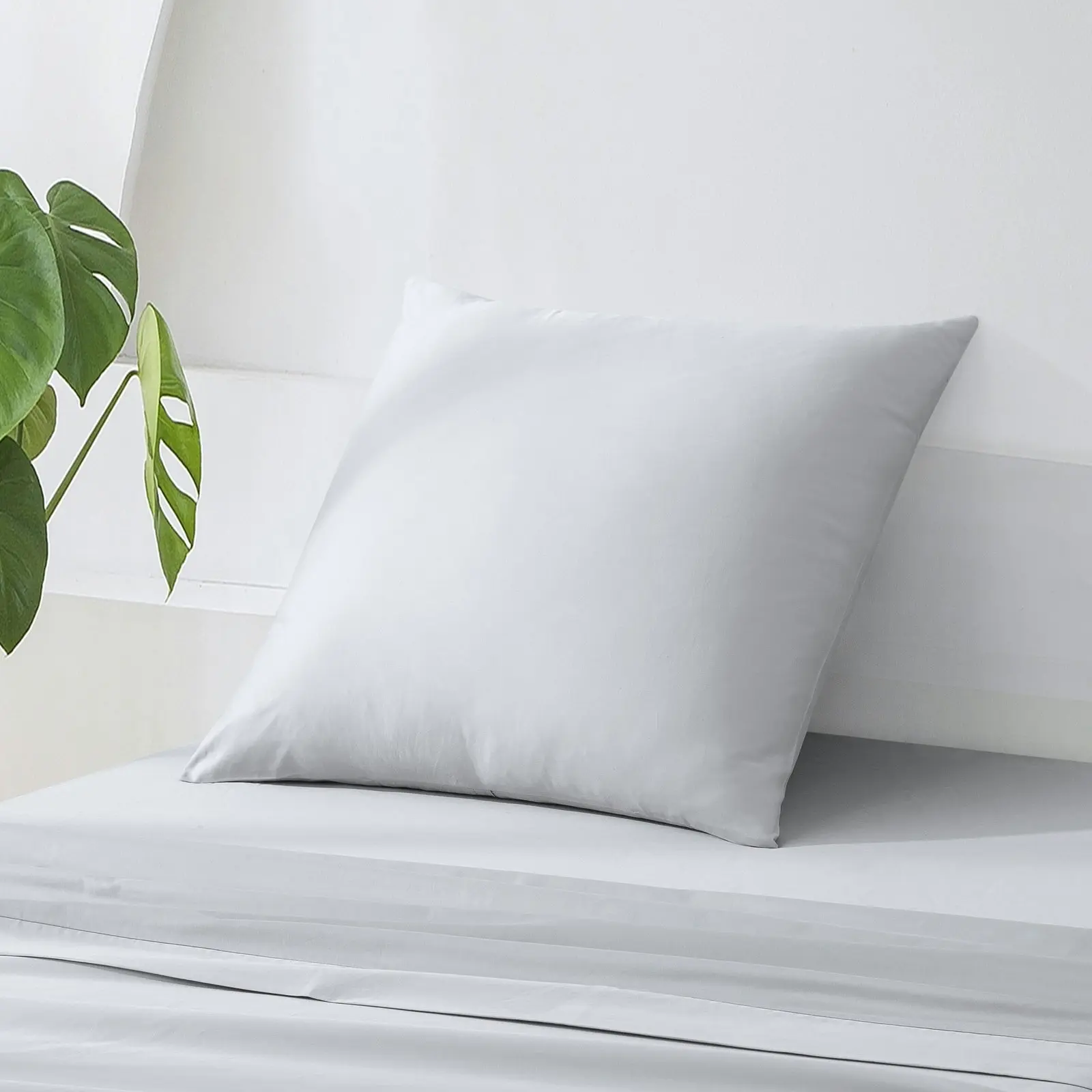 ESSN 500TC Cotton Sateen Euro Pillowcase Silver