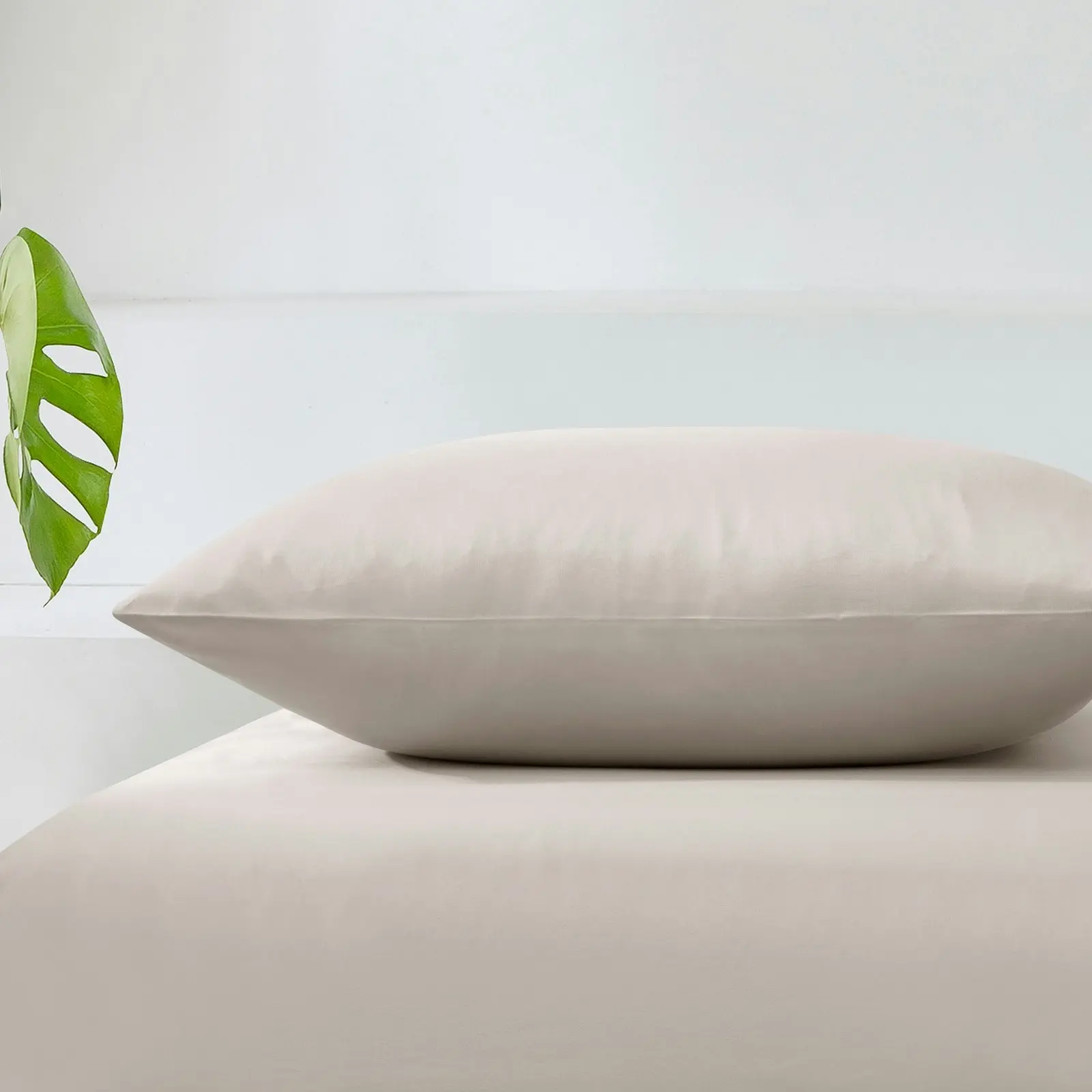 ESSN 500TC Cotton Sateen Euro Pillowcase  Stone