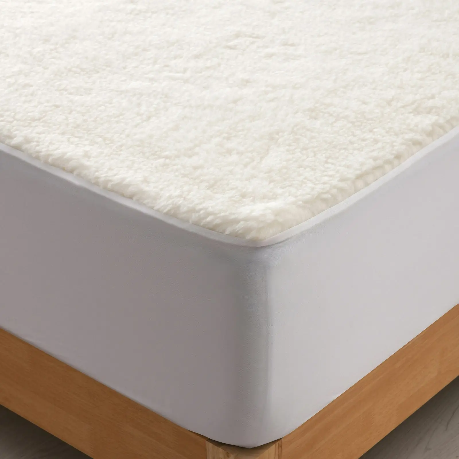 Dreamaker 300GSM Wool Fleece Mattress Underlay Double Bed